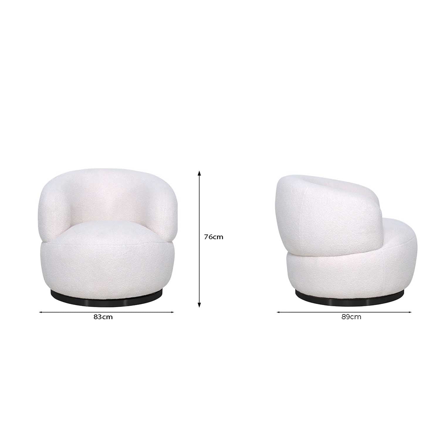 Berlin Fabric Swivel Chair