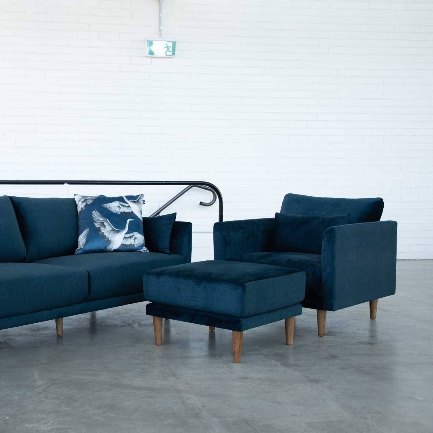 Marie Vogue Velvet Chair in Vogue Ocean | The Drop