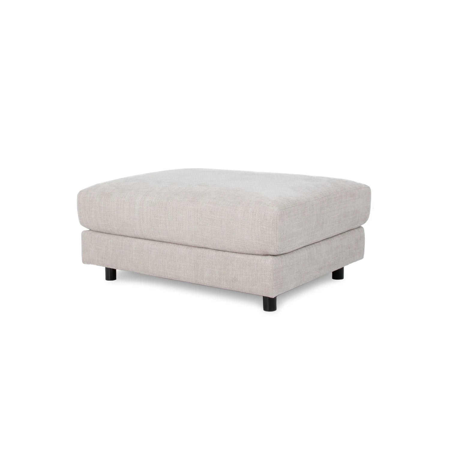 Alex Fabric Ottoman in Hastings Sand Online Warehouse Sale