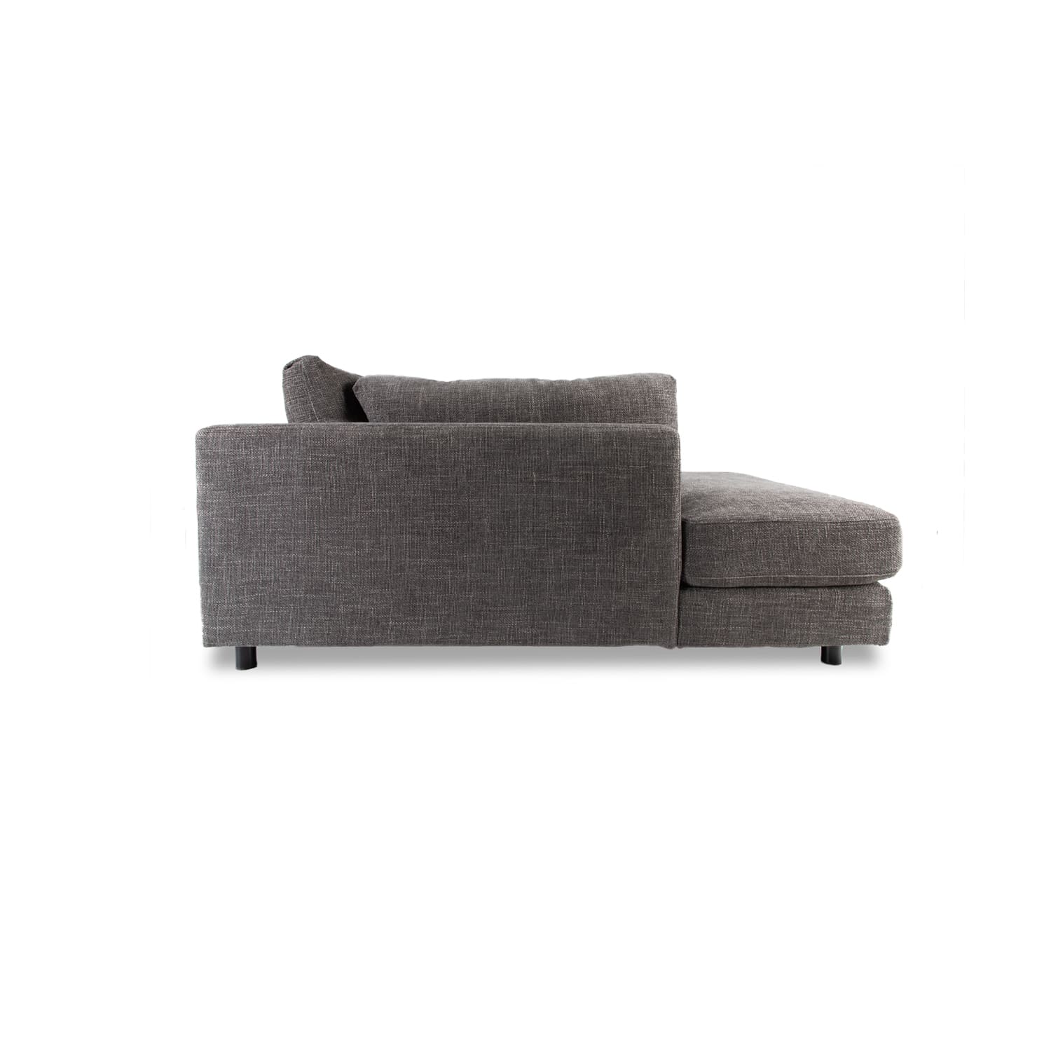 Alex Fabric Left Side Facing Chaise Lounge in Hastings Bark Online Warehouse Sale