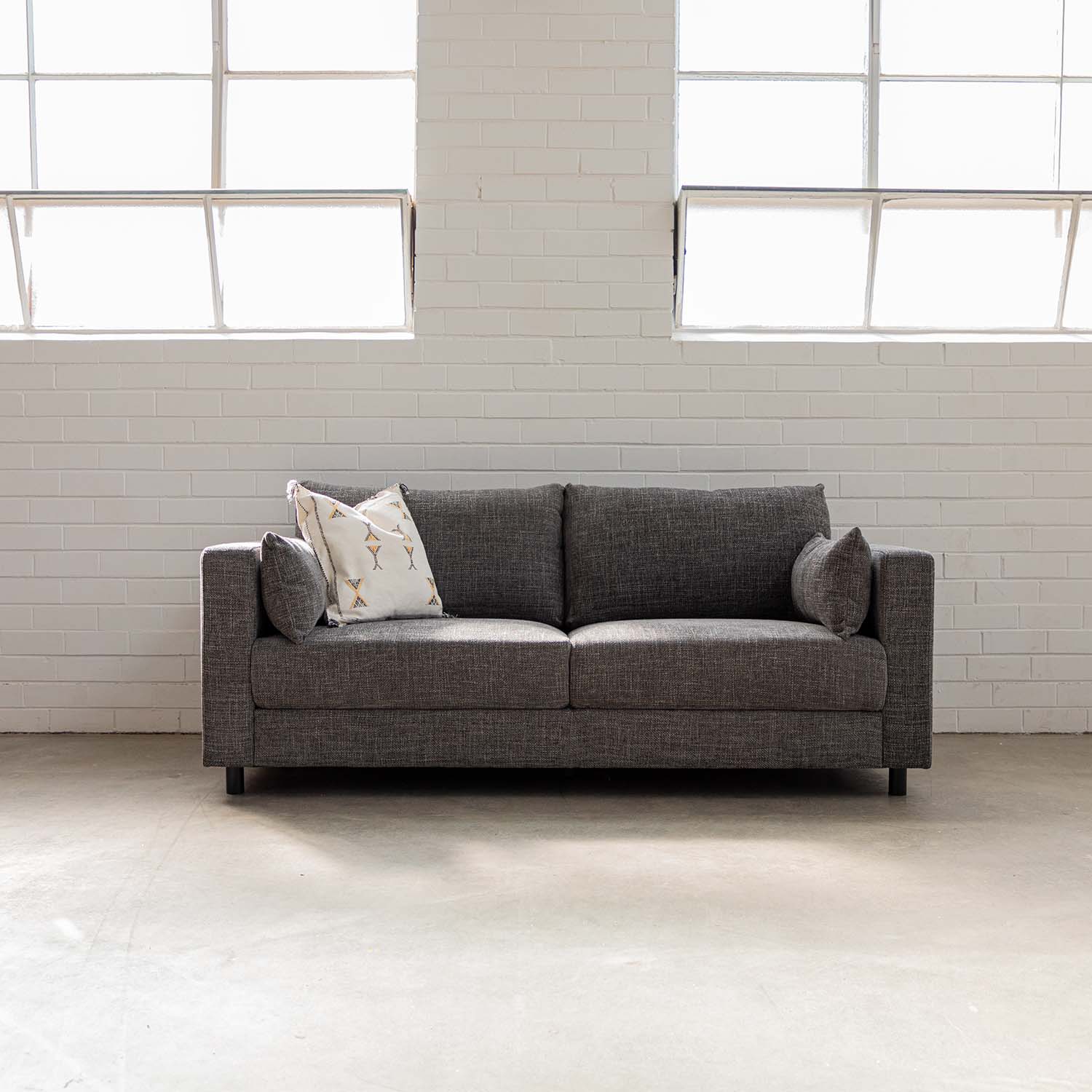 Alex Fabric 3 Seat in Hastings Bark Online Warehouse Sale