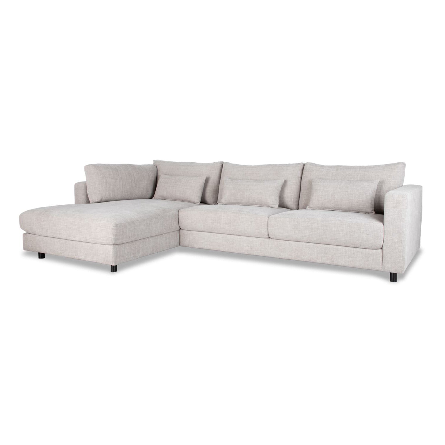 Online Warehouse Sale Alex Fabric Left Side Facing Chaise Lounge in Hastings Sand