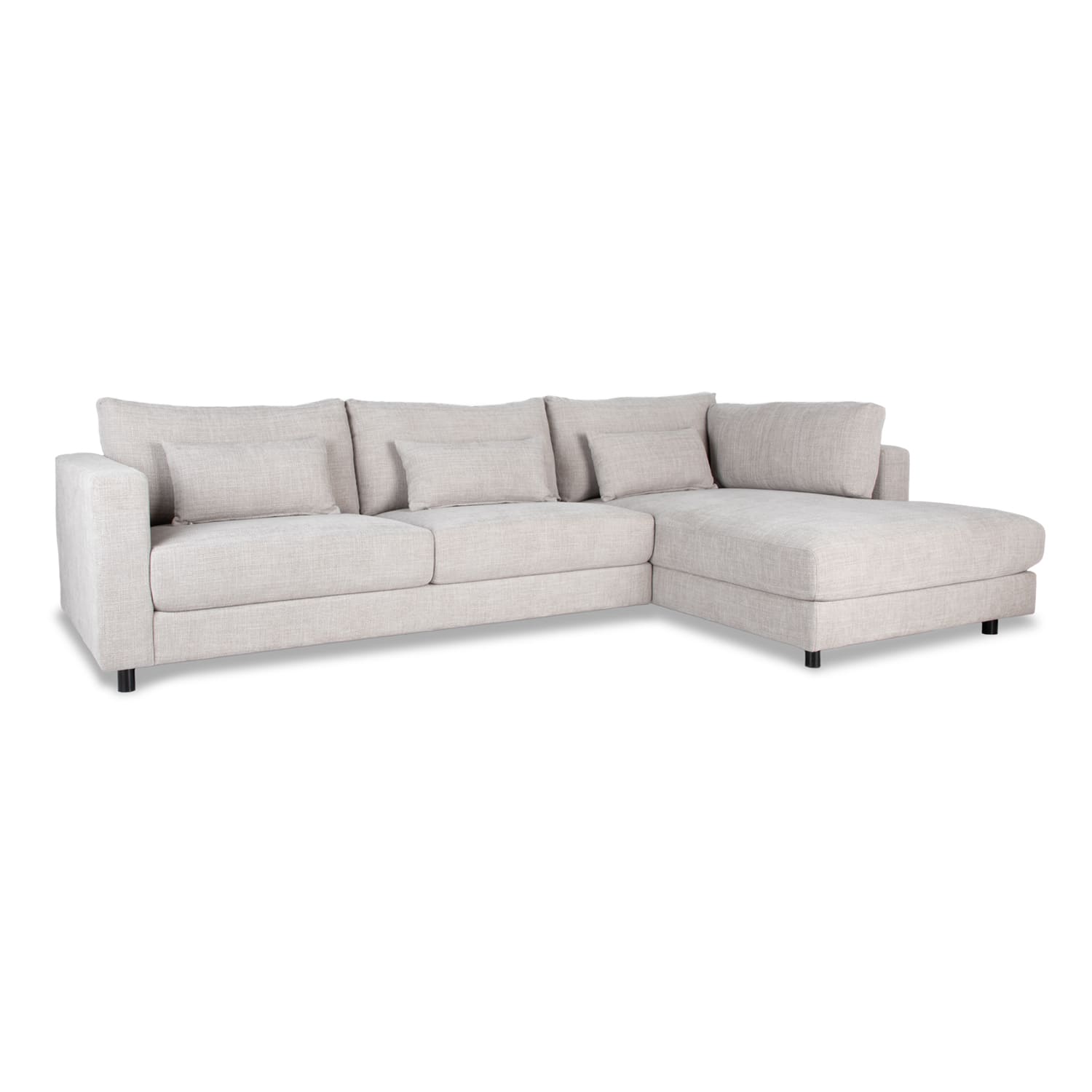 Online Warehouse Sale Alex Fabric Right Side Facing Chaise Lounge in Hastings Sand