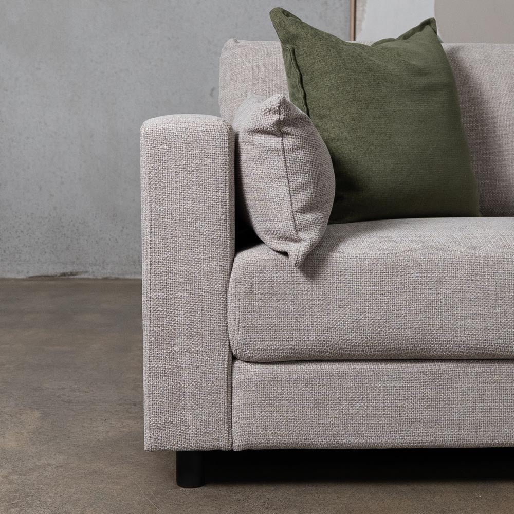 Alex Fabric 4 Seat Sofa in Hastings Sand Online Warehouse Sale