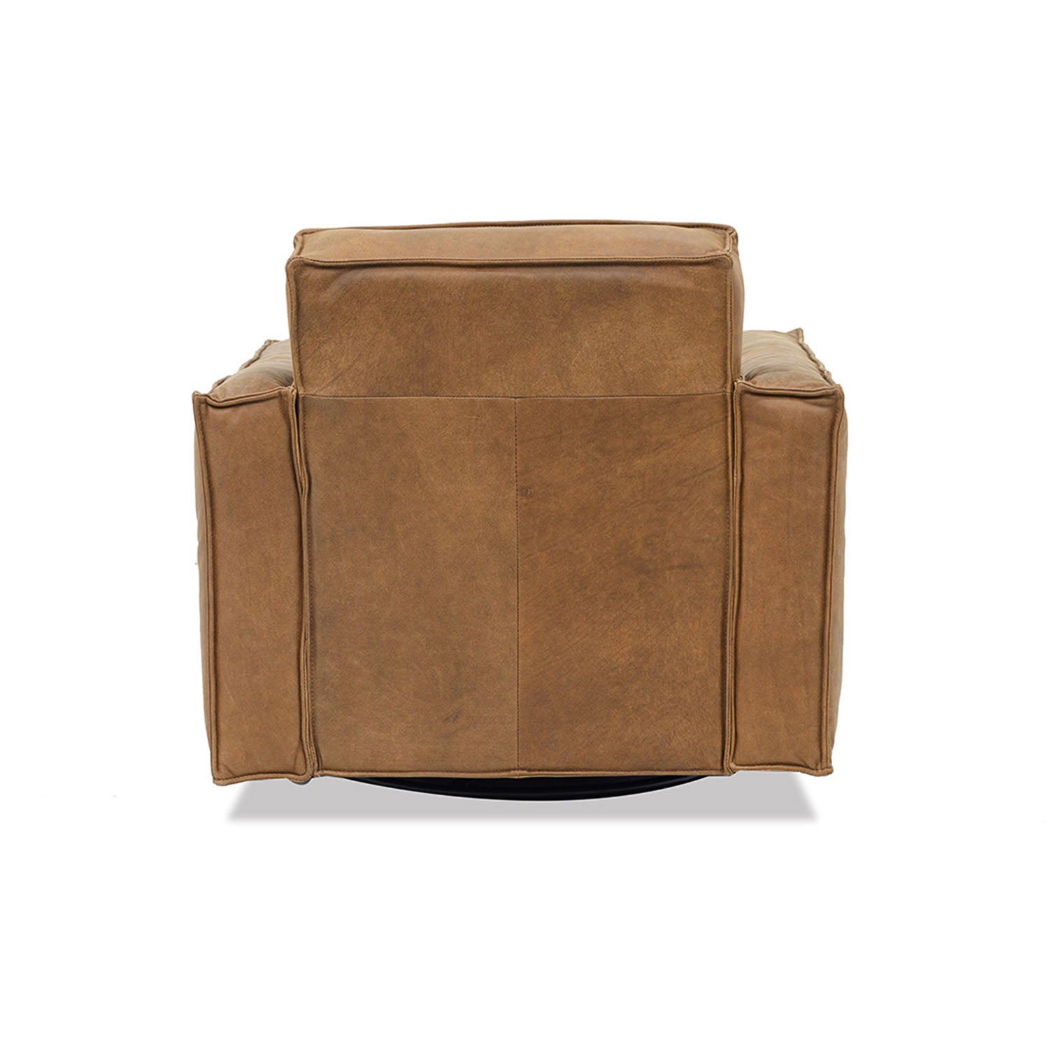 Archie Leather Swivel Chair in Brumby Natural Online Warehouse Sale