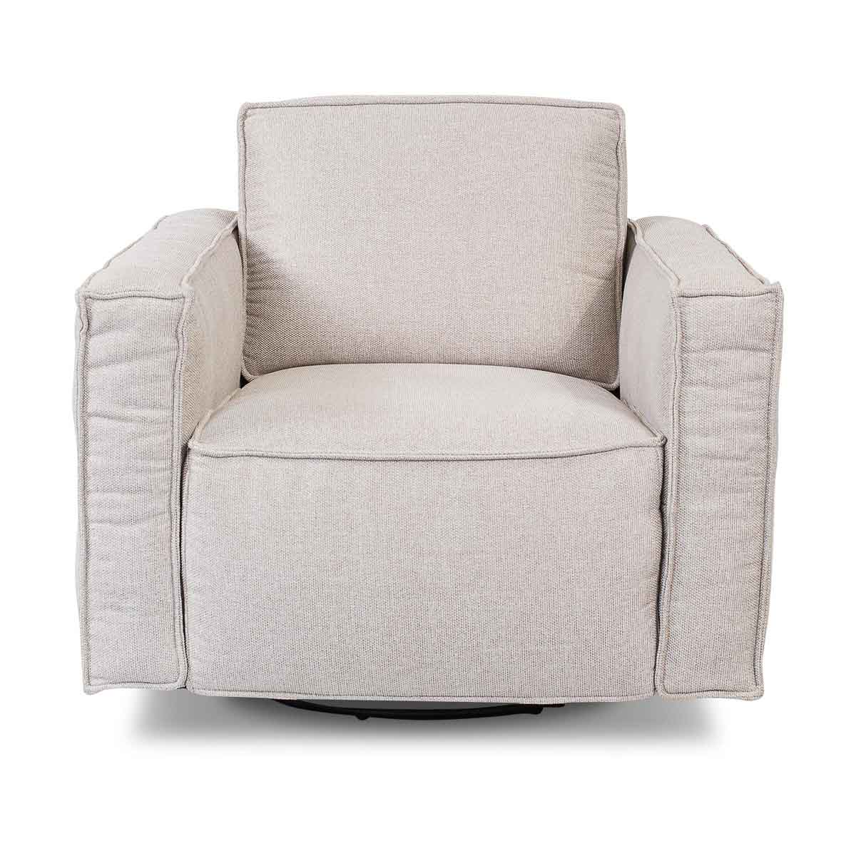 Archie Fabric Swivel Chair