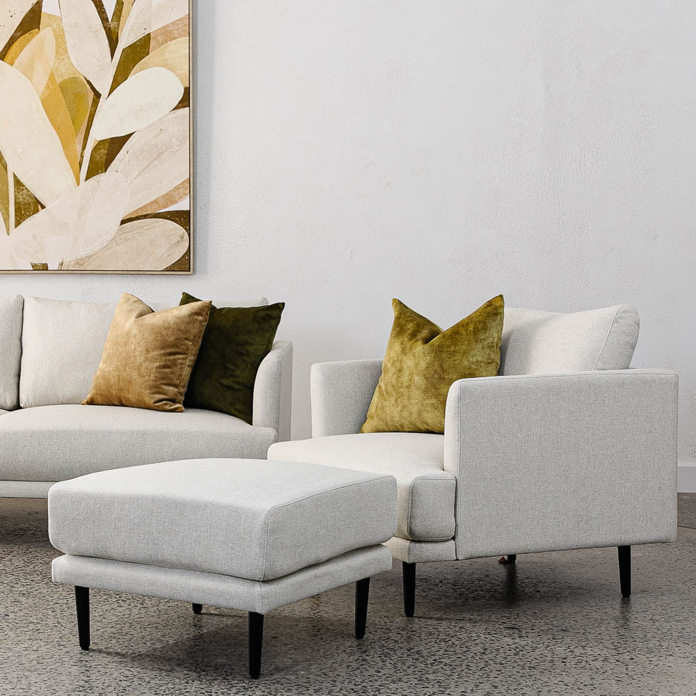 Aubrey Fabric Small Ottoman