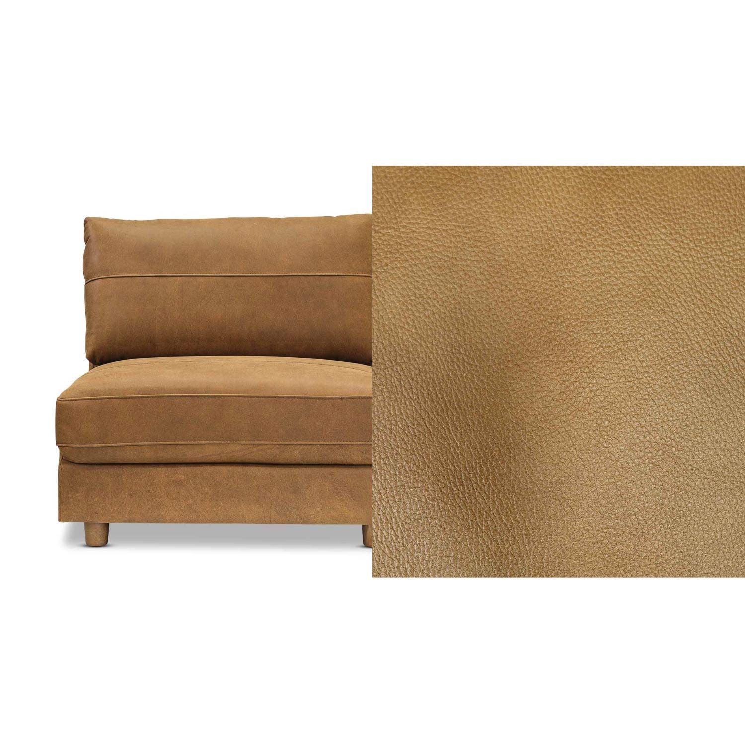 Barcelona Leather 1.5 Armless Chair