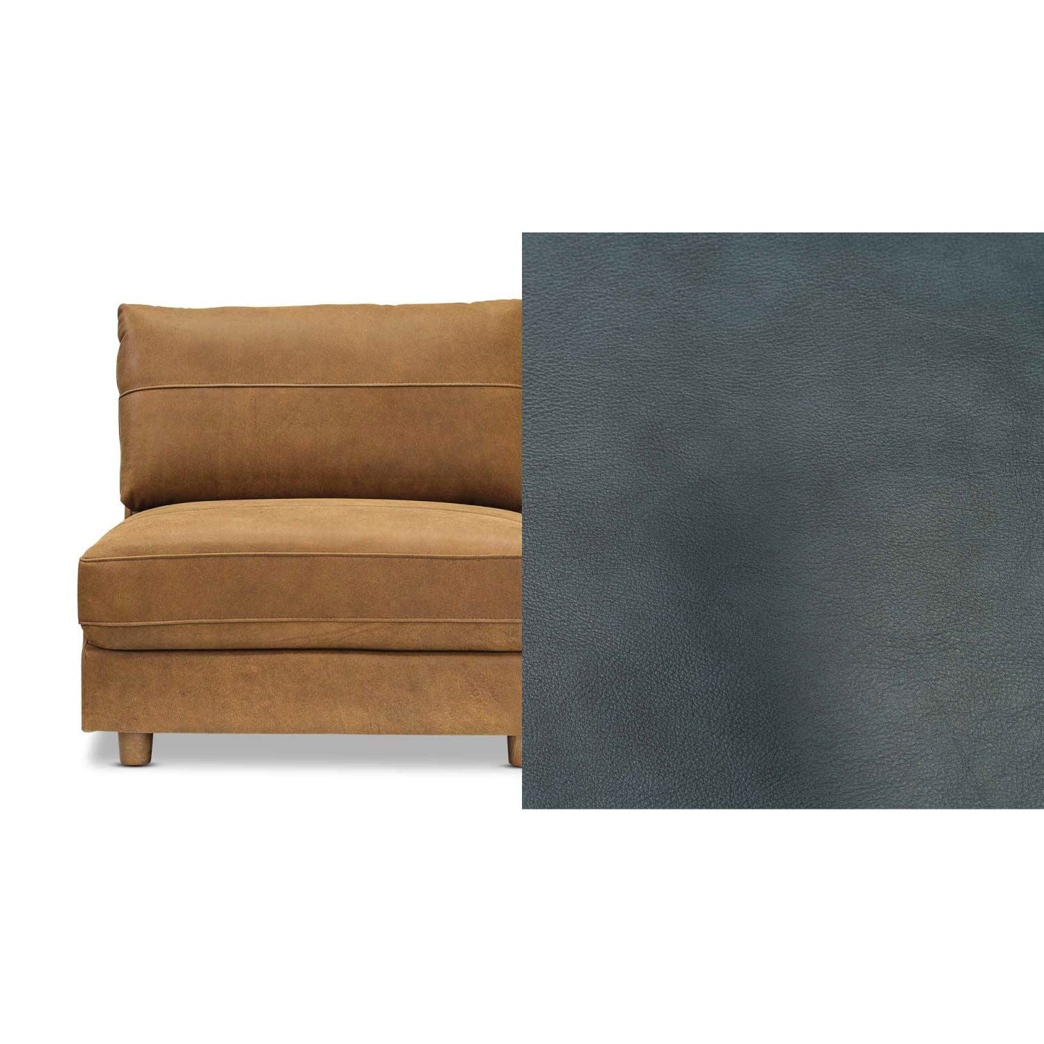 Barcelona Leather 1.5 Armless Chair