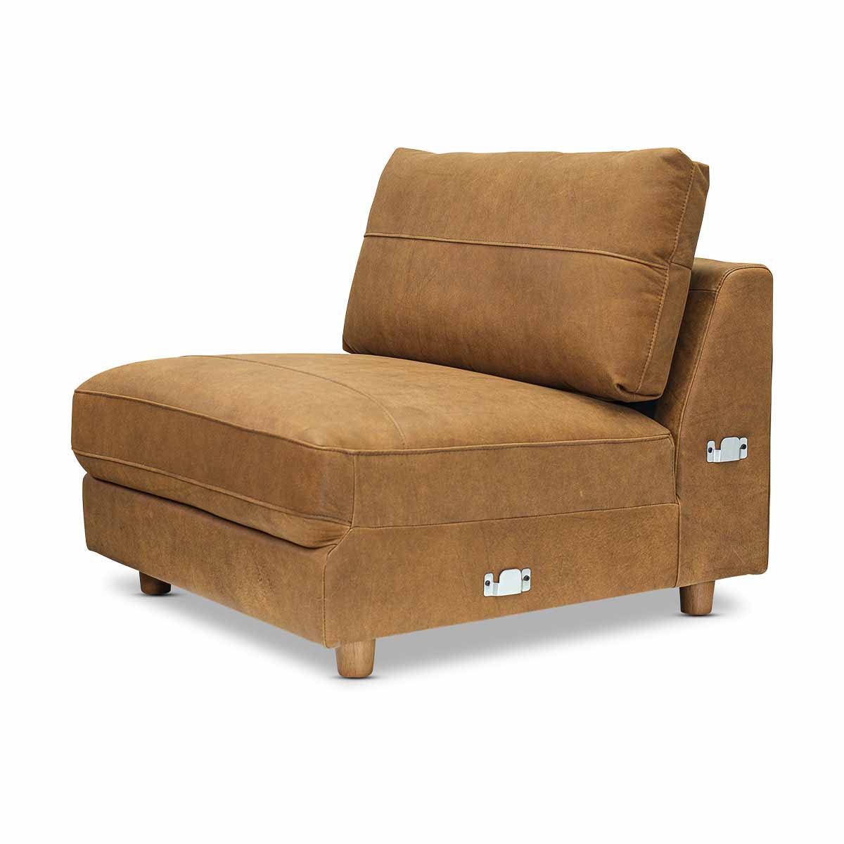 Barcelona Leather 1.5 Armless Chair
