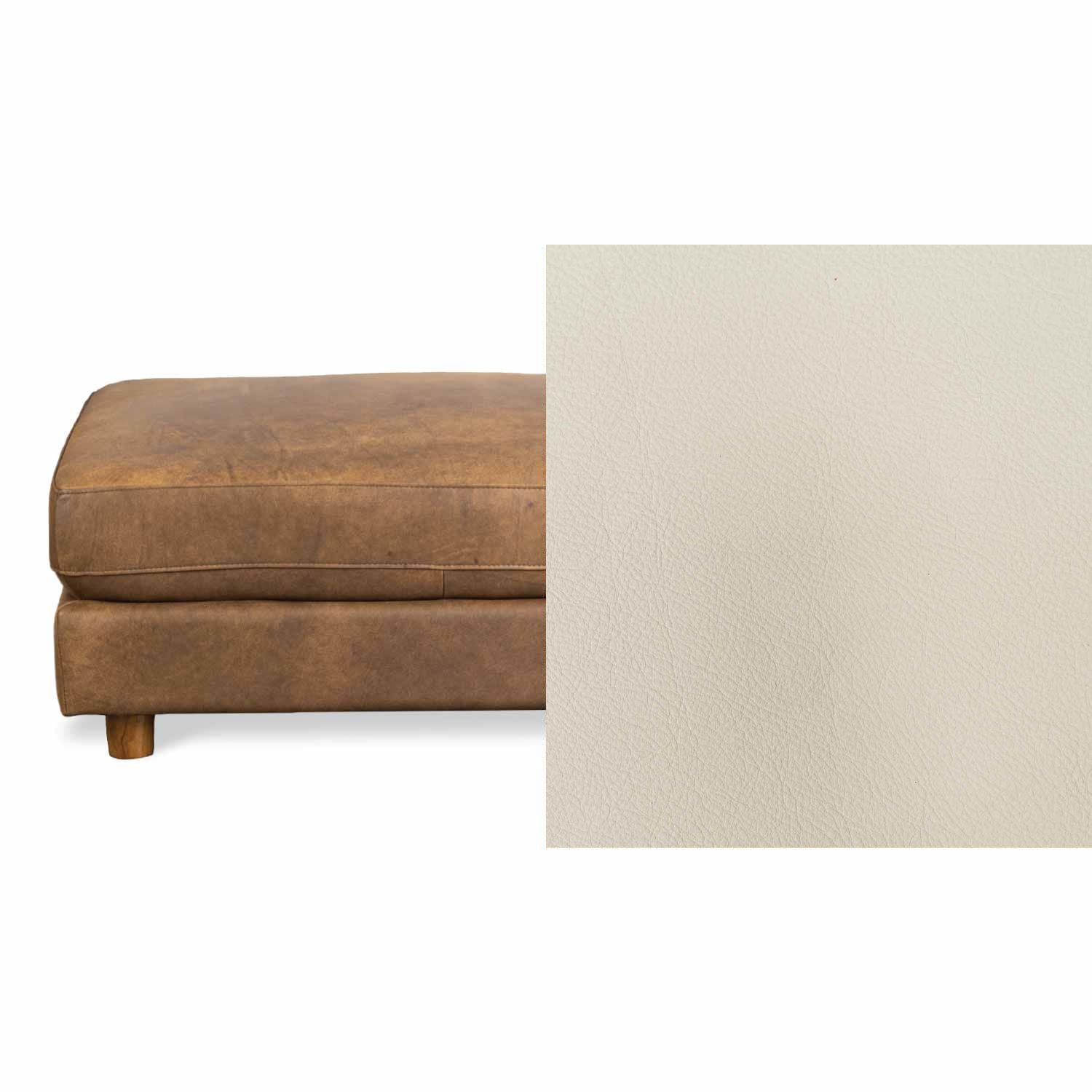 Barcelona Leather Ottoman