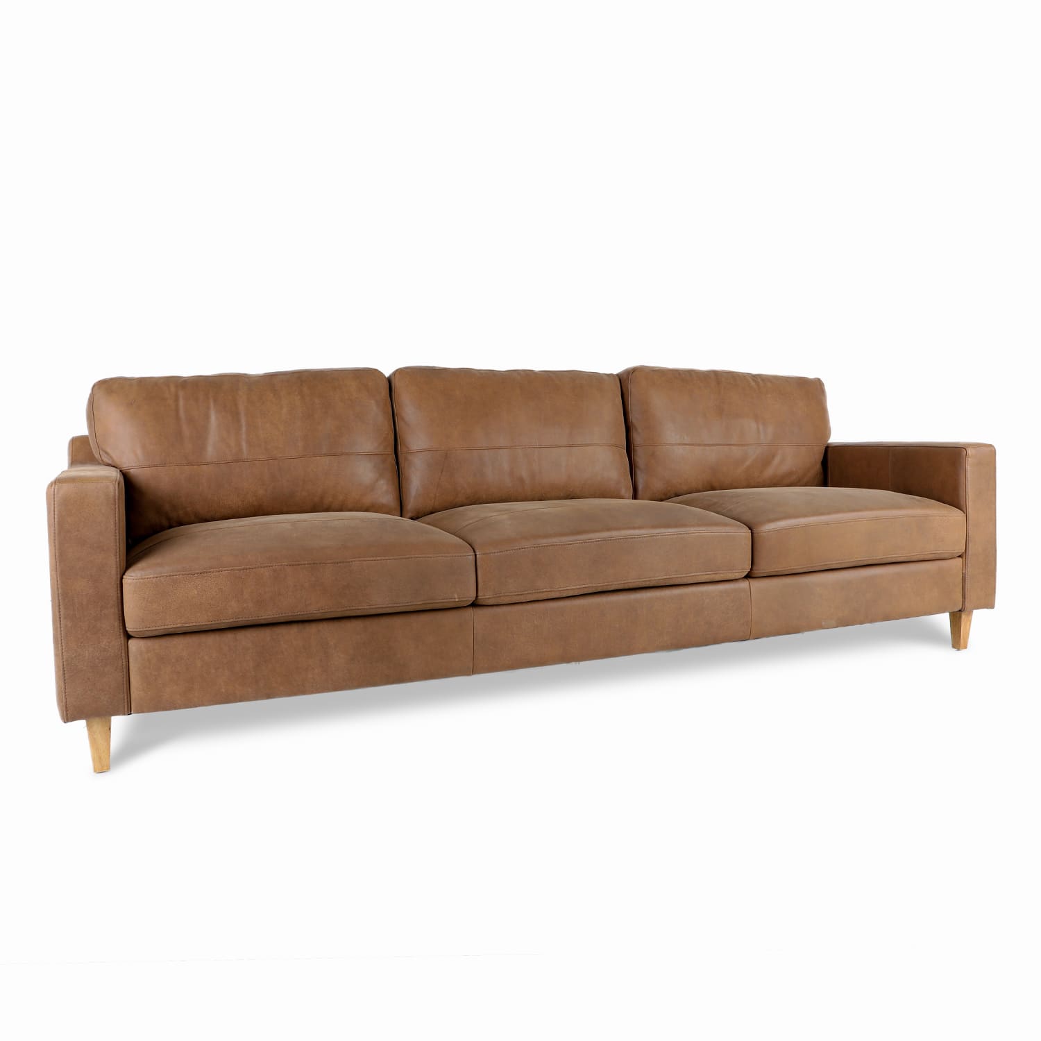 Cara Leather 3.5 Seat Sofa