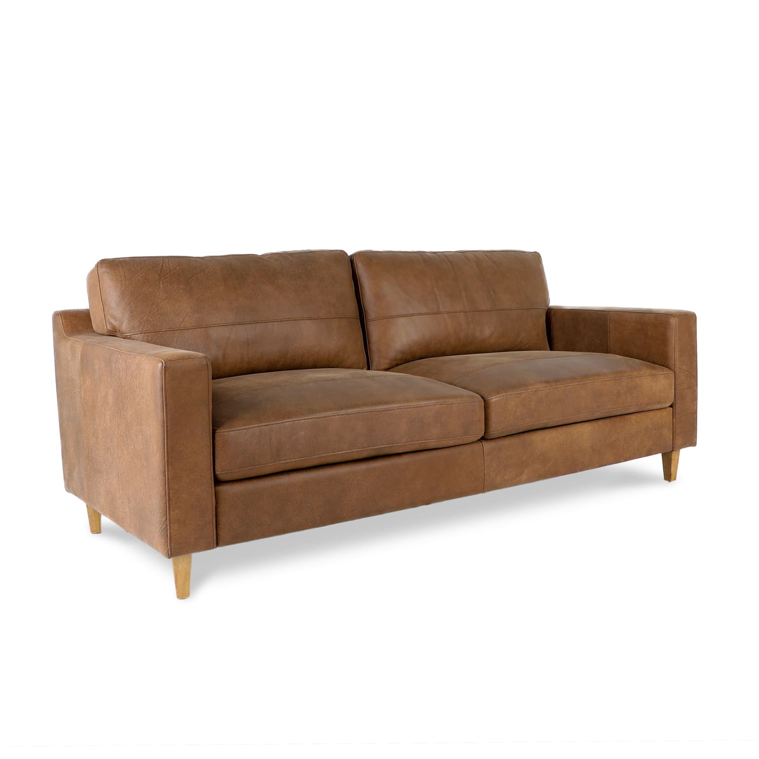 Cara Leather 3 Seat Sofa