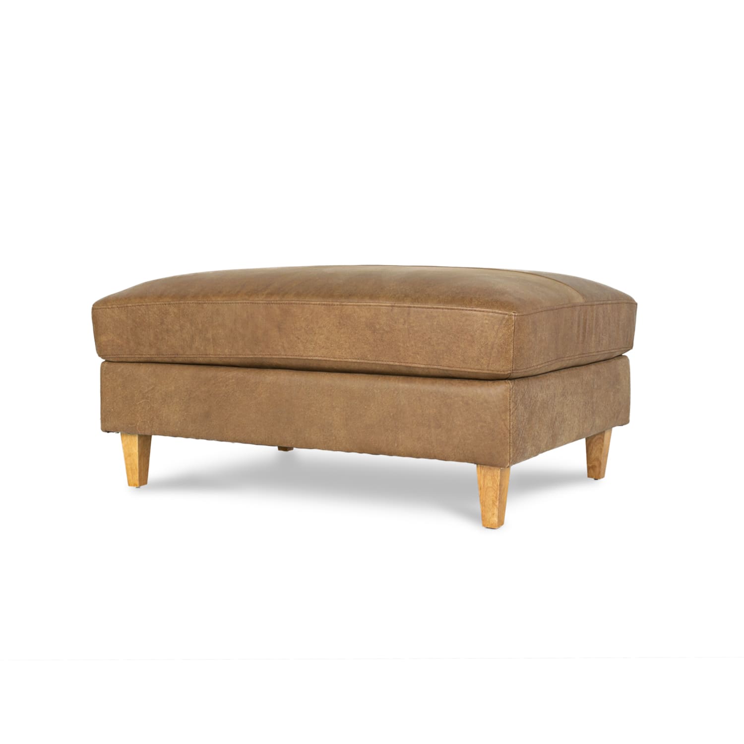 Cara Leather Ottoman