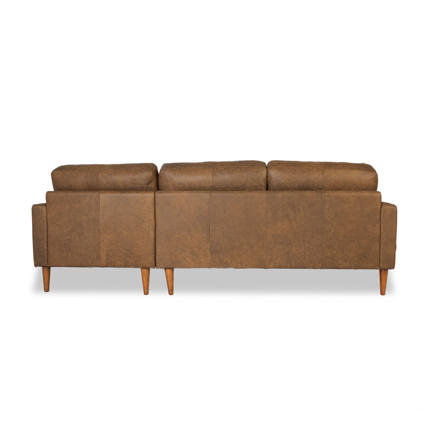 Classic Leather Right Side Facing Chaise Lounge in Brumby Natural Online Warehouse Sale