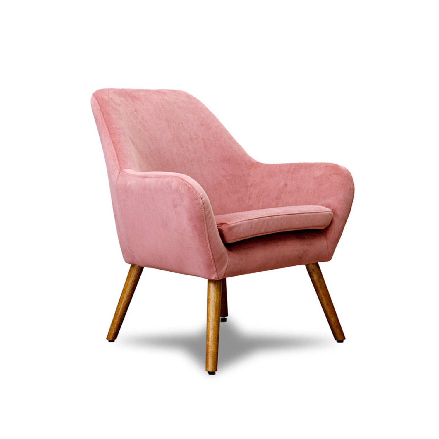 Imperfect Cameo Vogue Velvet Chair in Tina Blush