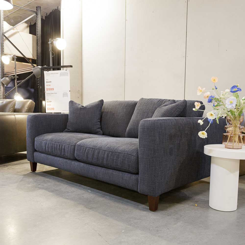 Imperfect Chelsea Deep 2.5 Seat Sofa in Sandy Denim