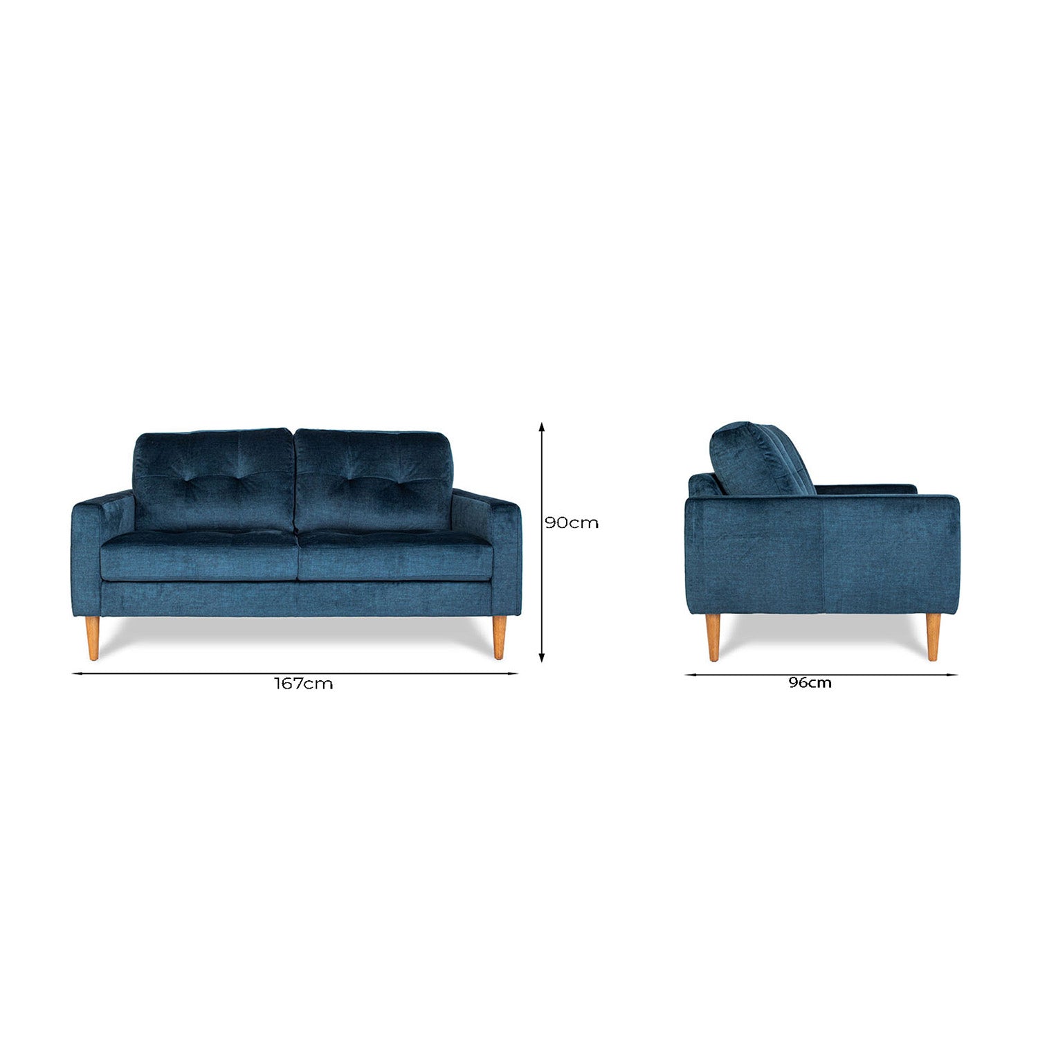 Classic Fabric 2.5 Seat Sofa