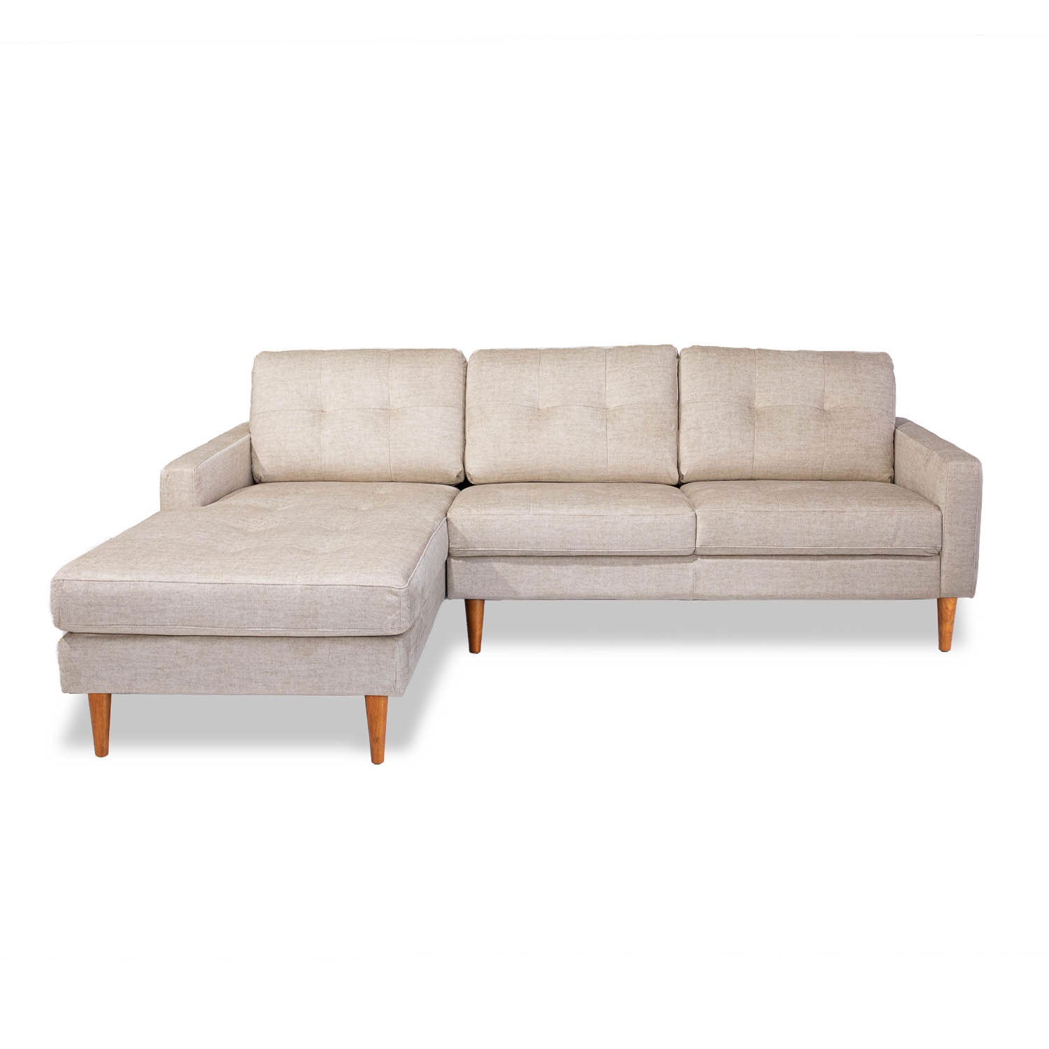 Classic Fabric Left Side Facing Chaise Lounge