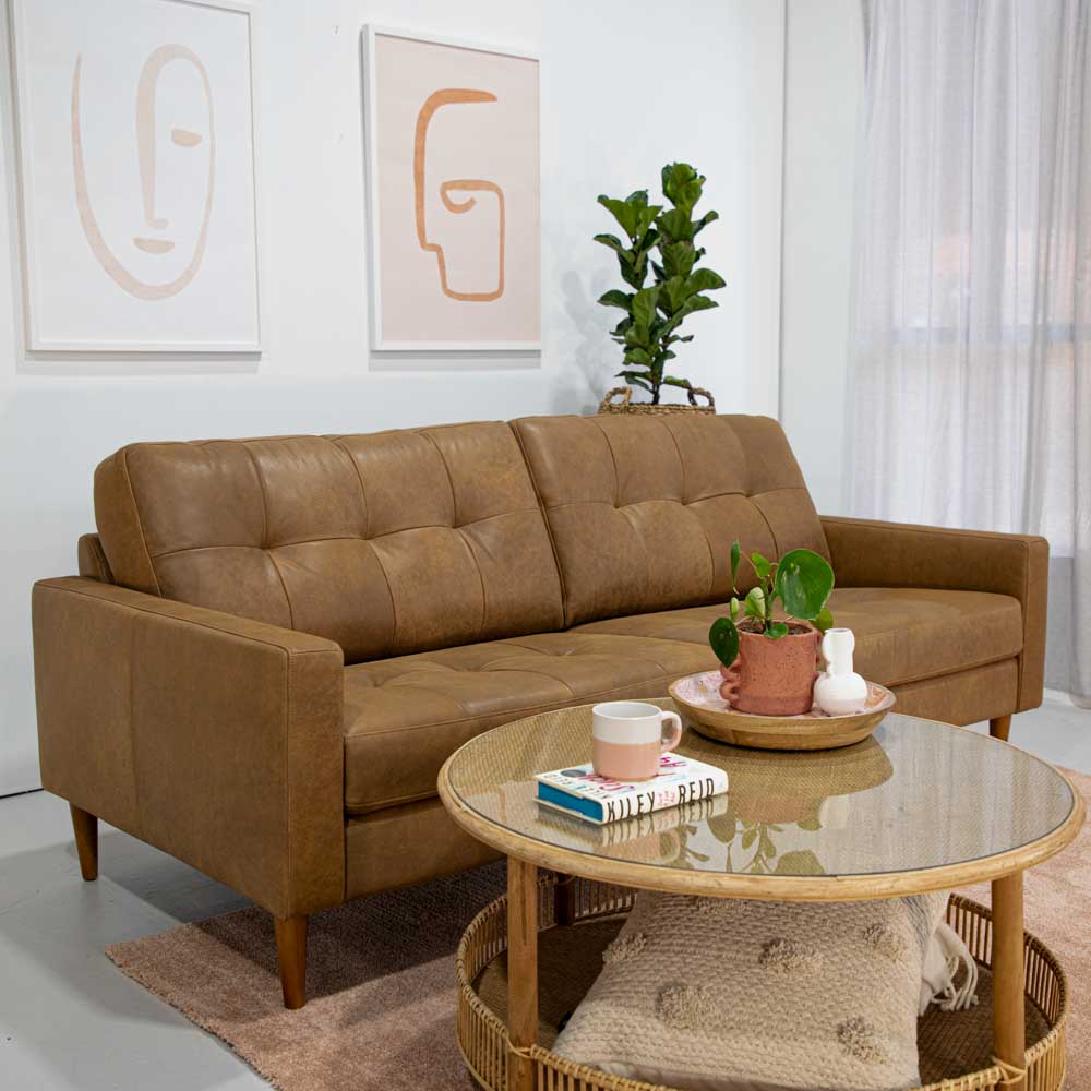 Classic Leather 2.5 Seat Sofa