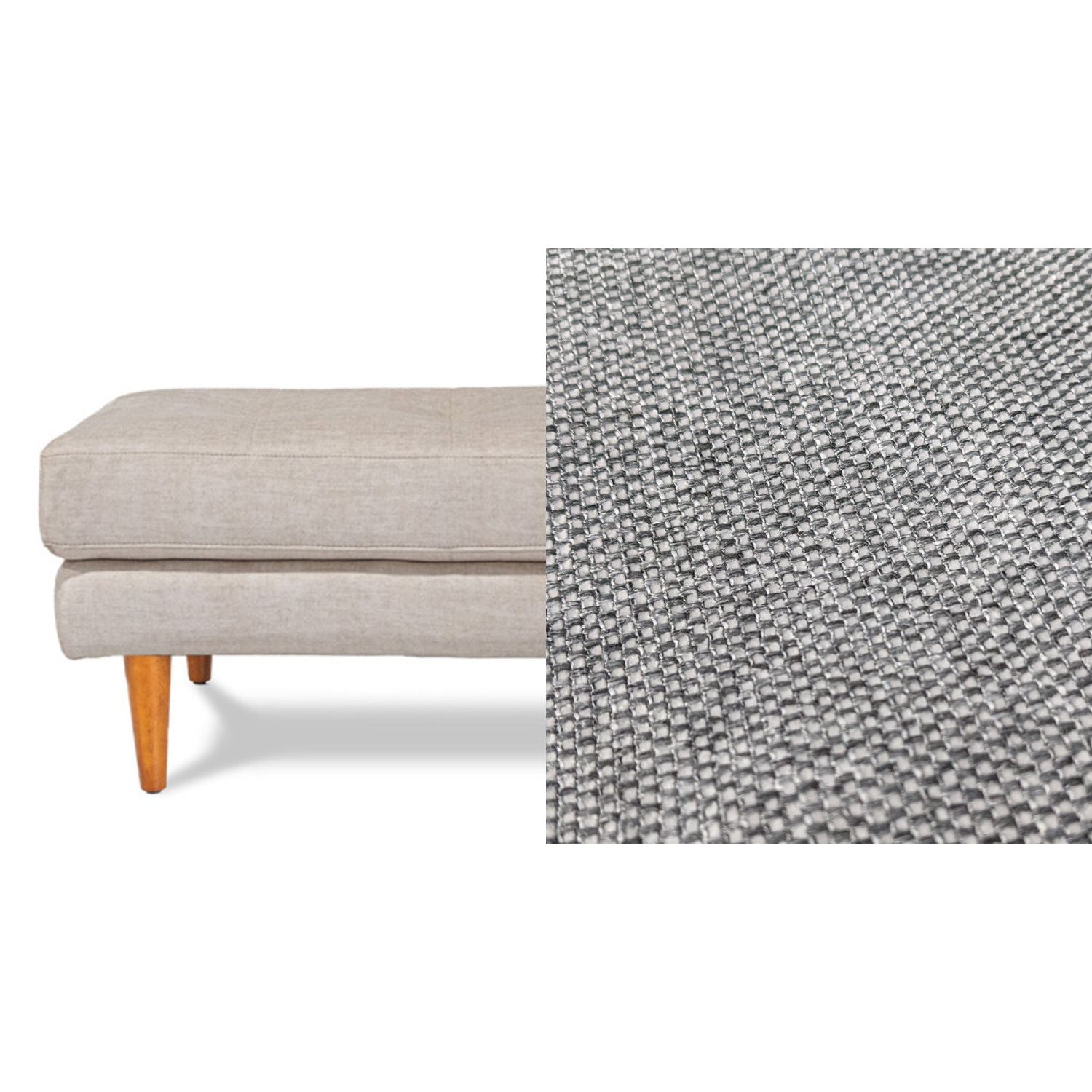 Classic Fabric Ottoman