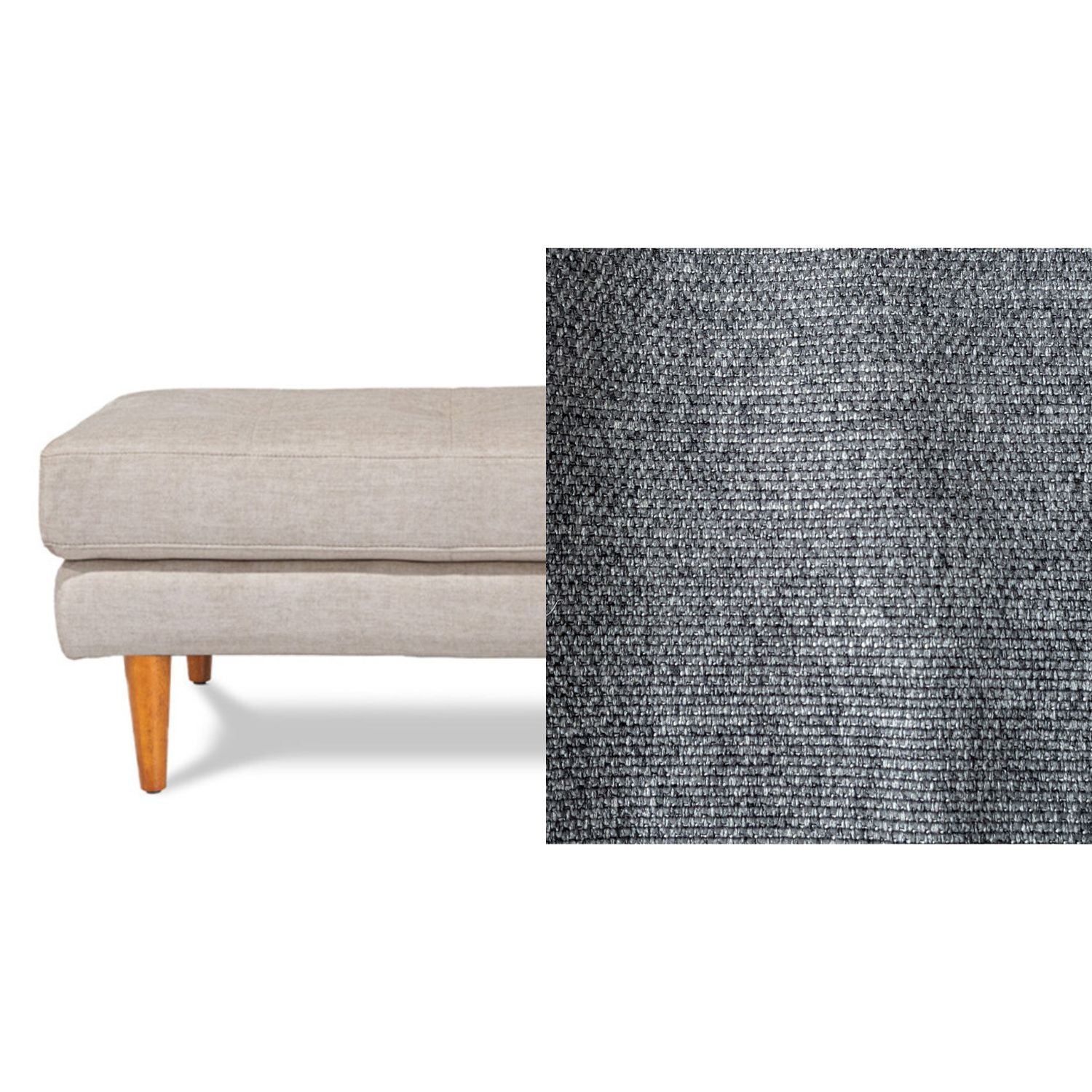 Classic Fabric Ottoman