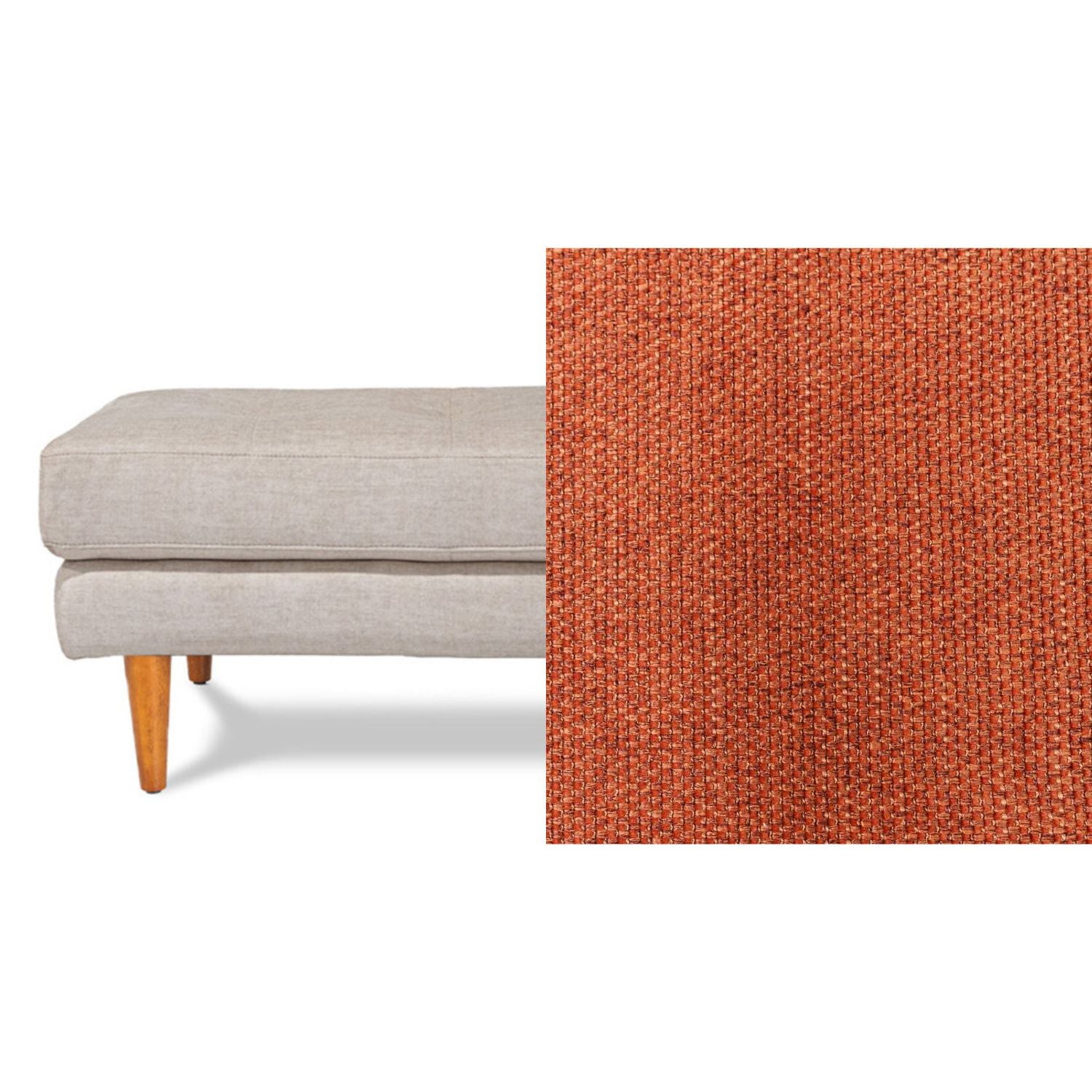 Classic Fabric Ottoman
