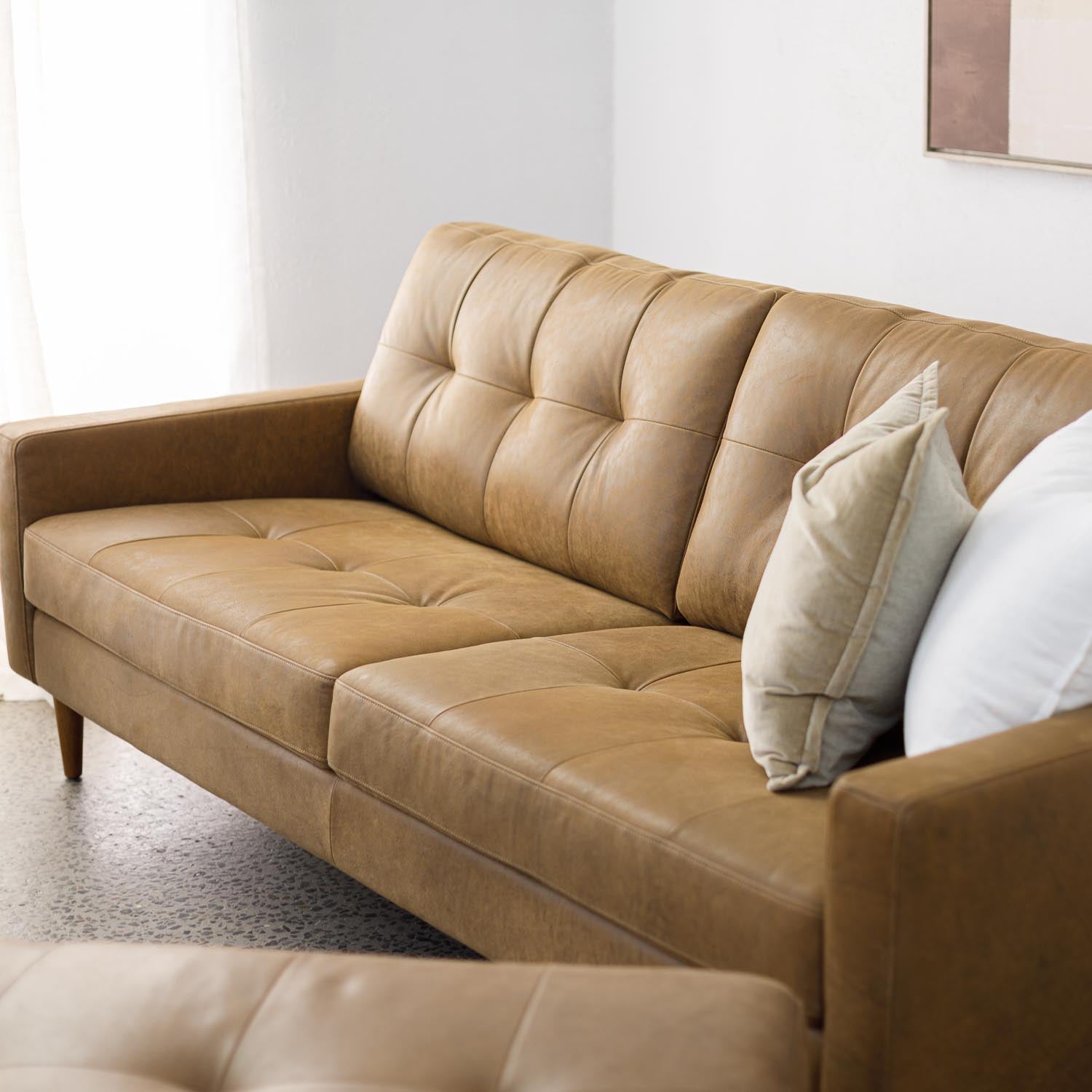 Classic Leather 3 Seat Sofa