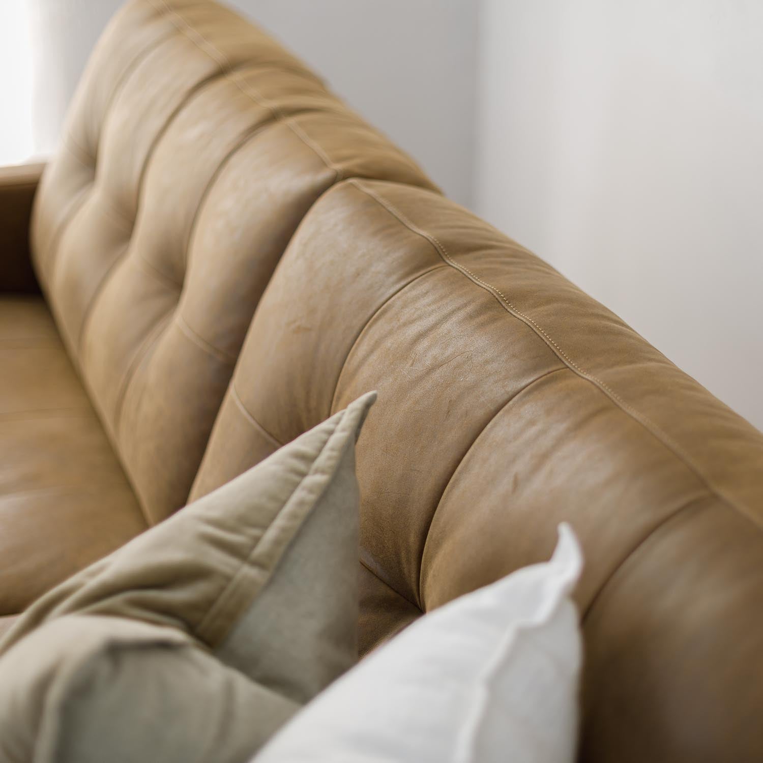 Classic Leather 3 Seat Sofa