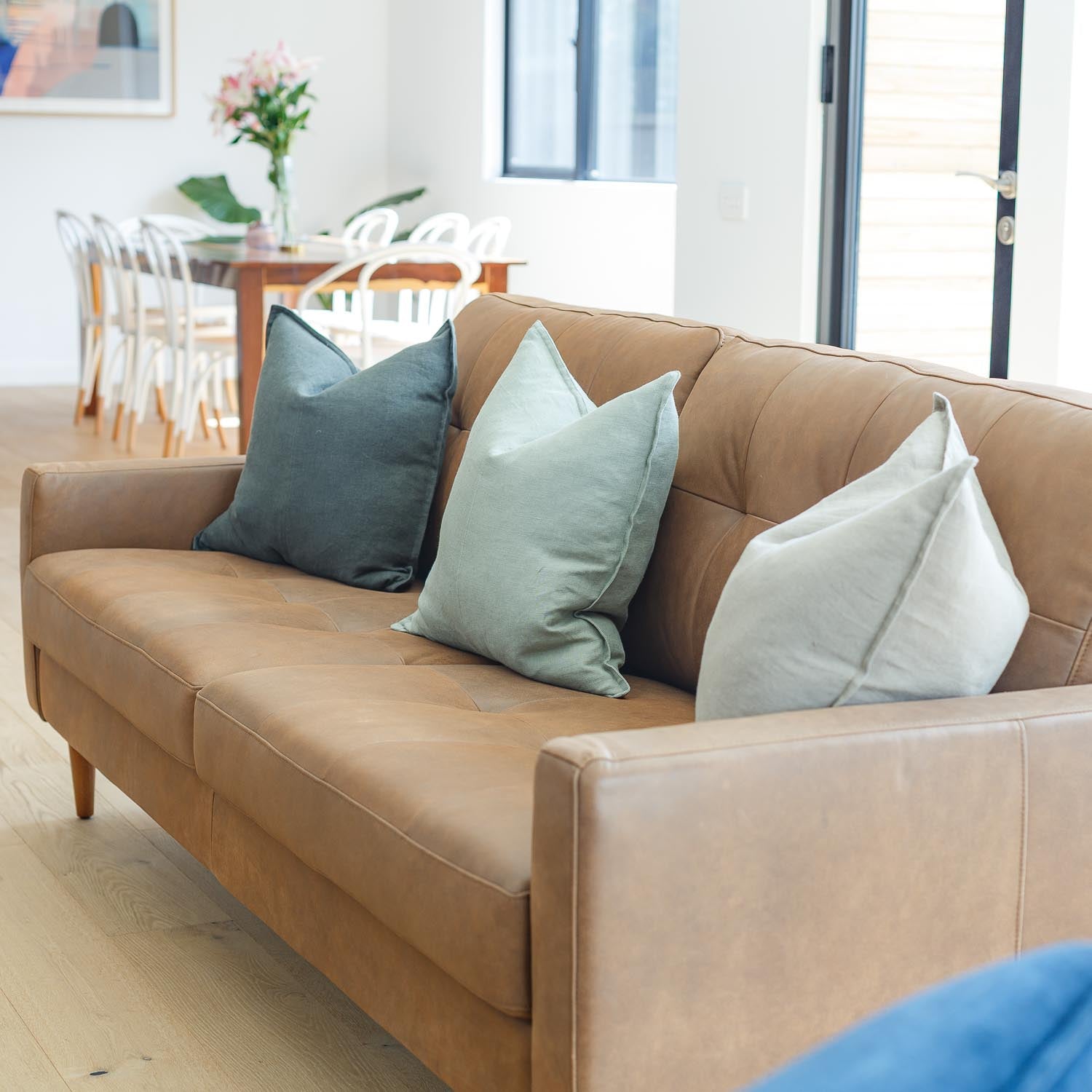 Classic Leather 3 Seat Sofa