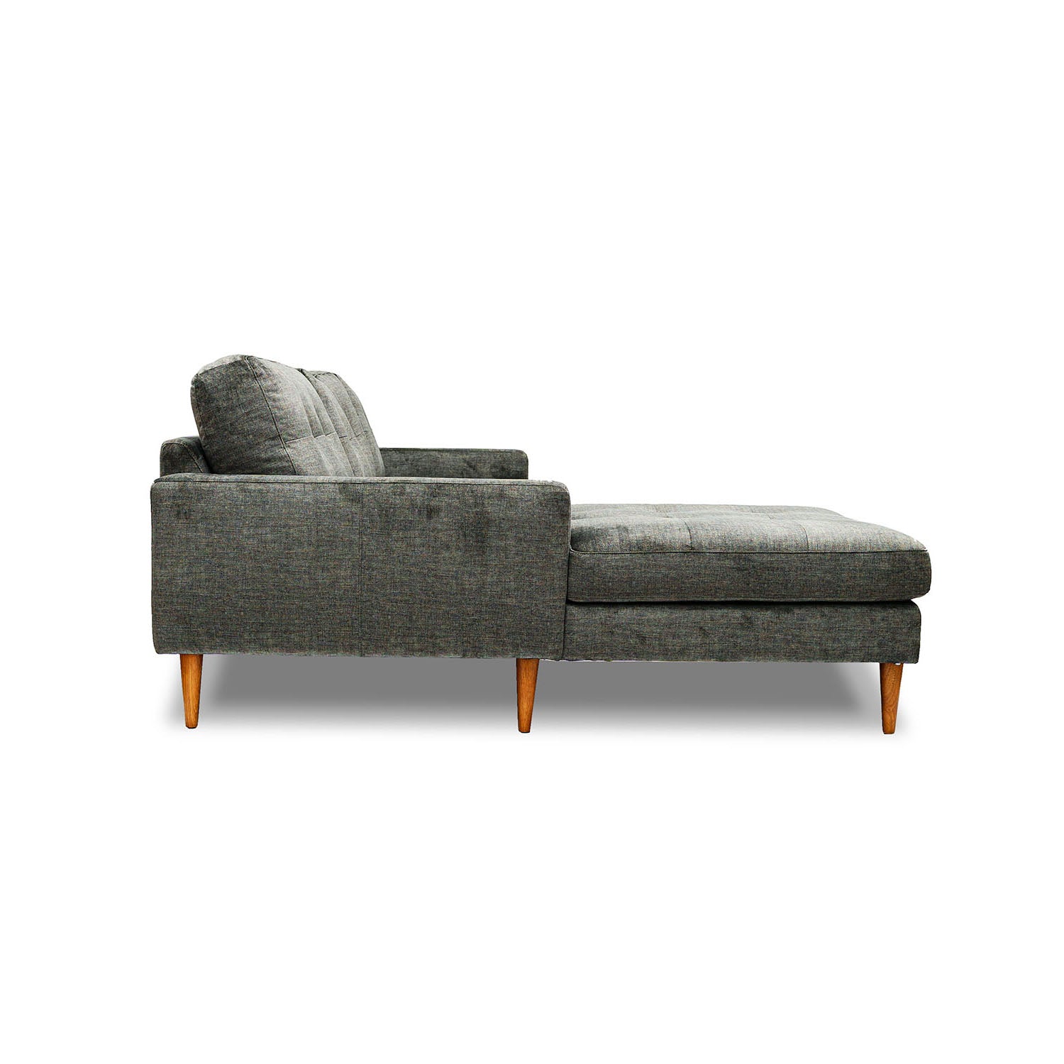 Classic Vogue Velvet Left Side Facing Chaise Lounge in Vogue Moss Online Warehouse Sale