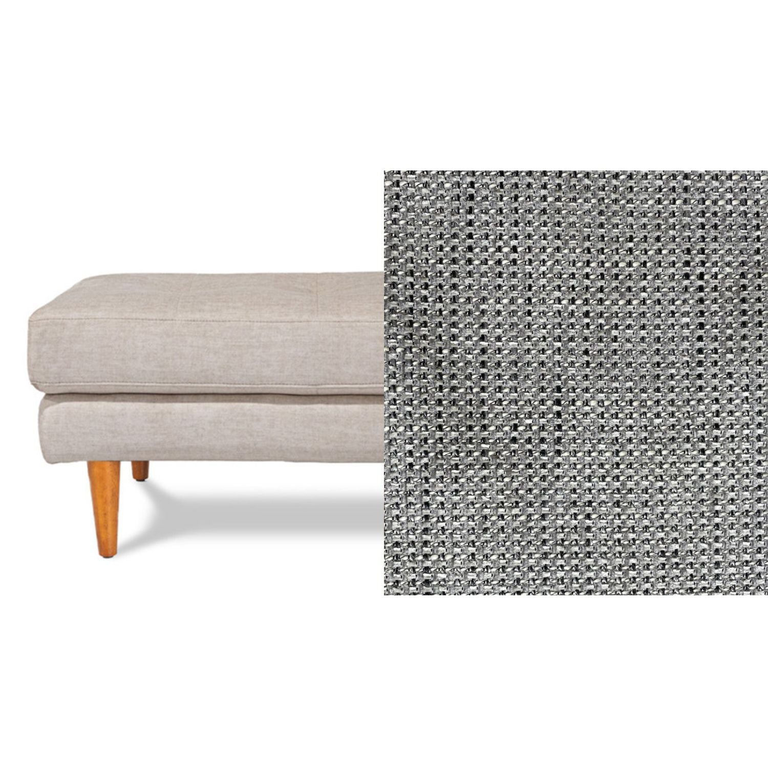Classic Fabric Ottoman
