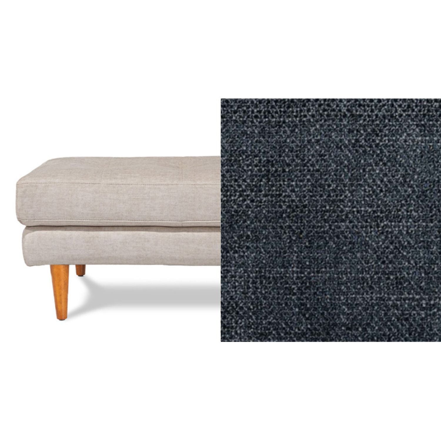 Classic Fabric Ottoman