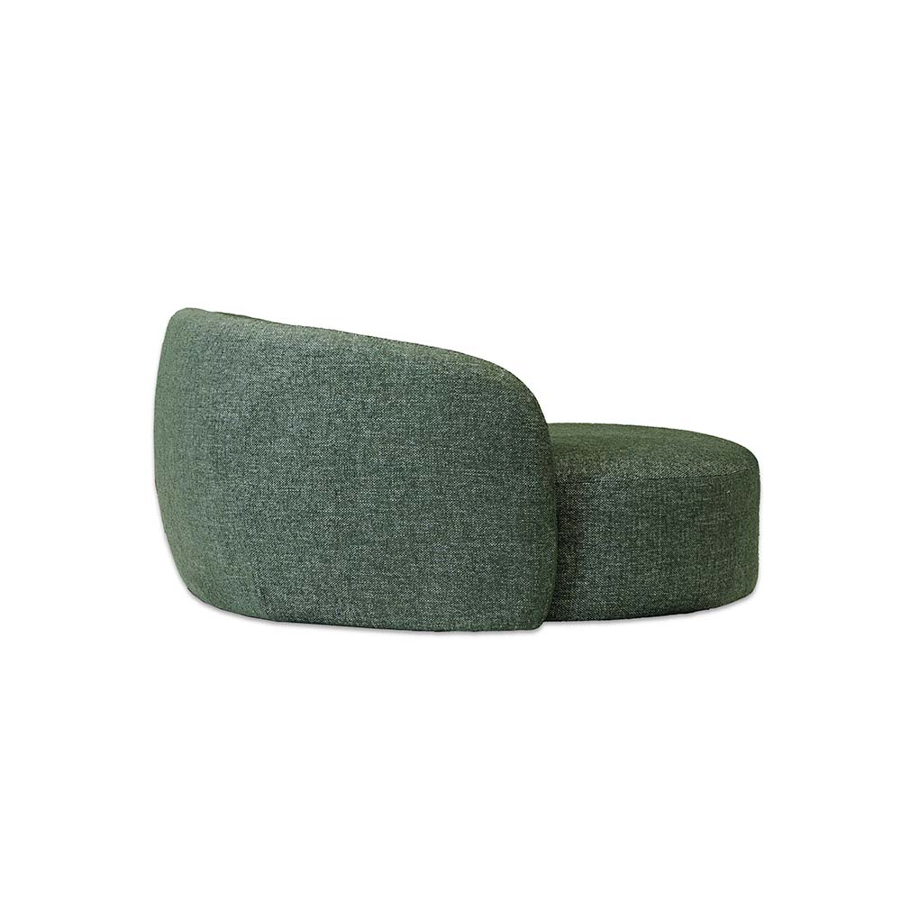 Crescent Fabric Left Side Facing Chaise Lounge