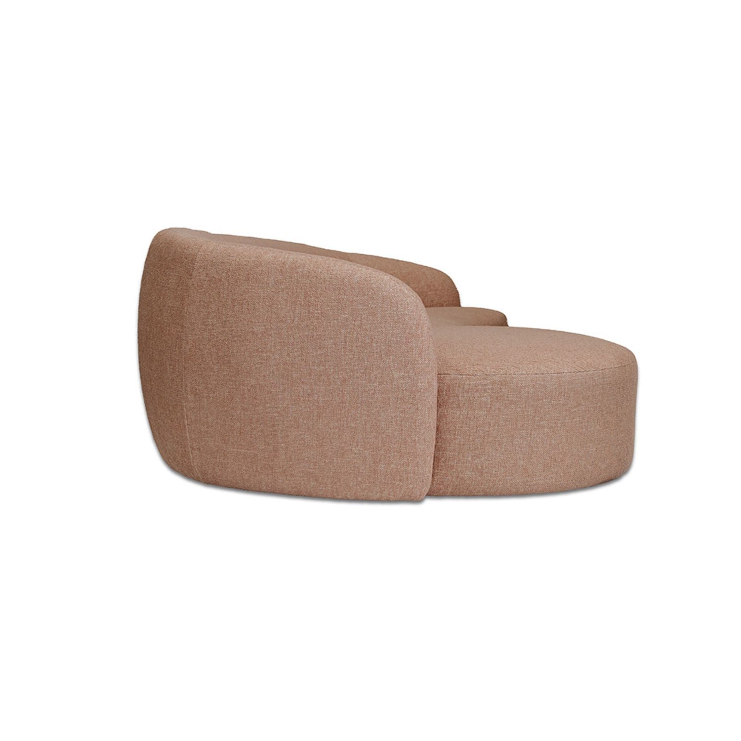 Crescent Fabric Left Side Facing Chaise Lounge