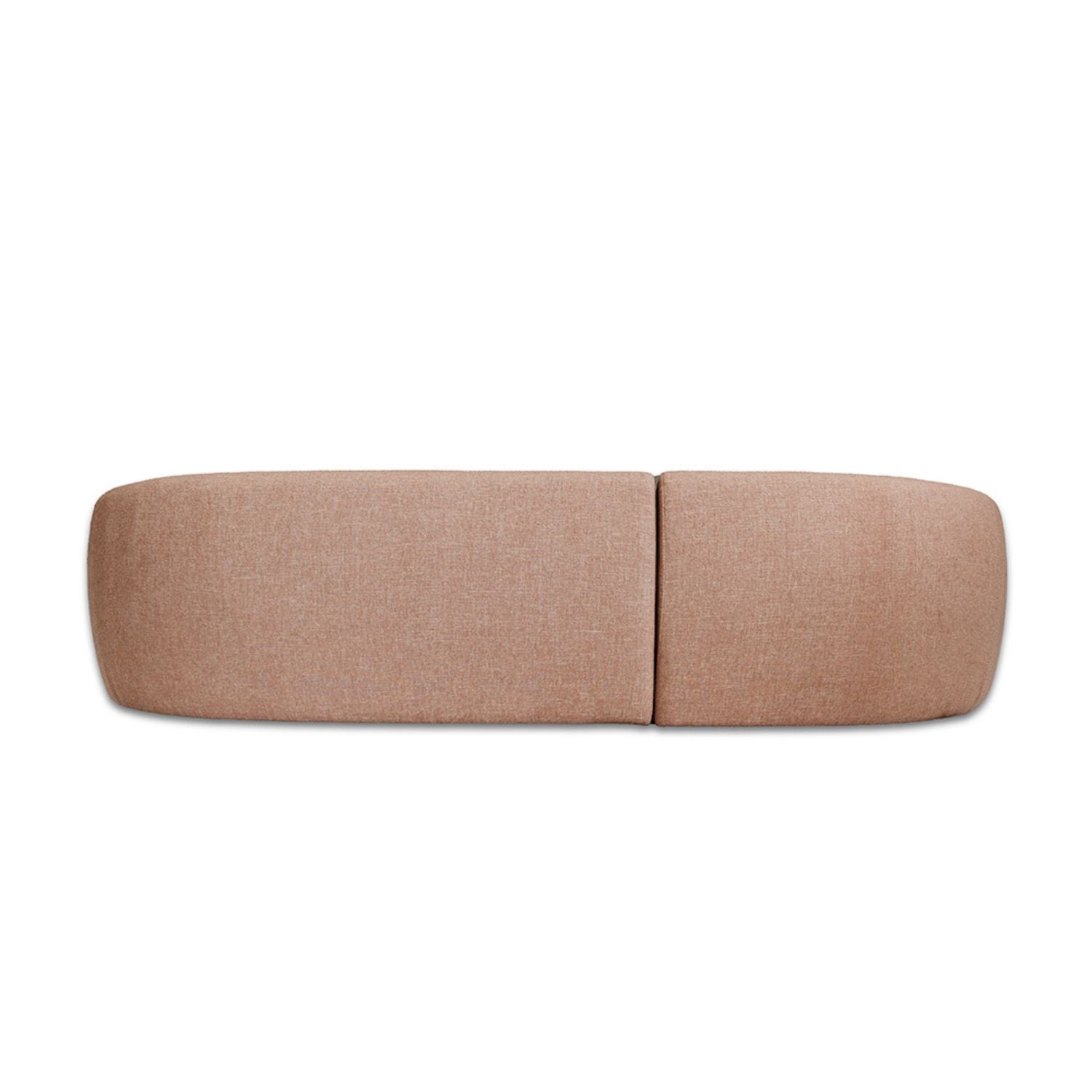 Crescent Fabric Left Side Facing Chaise Lounge