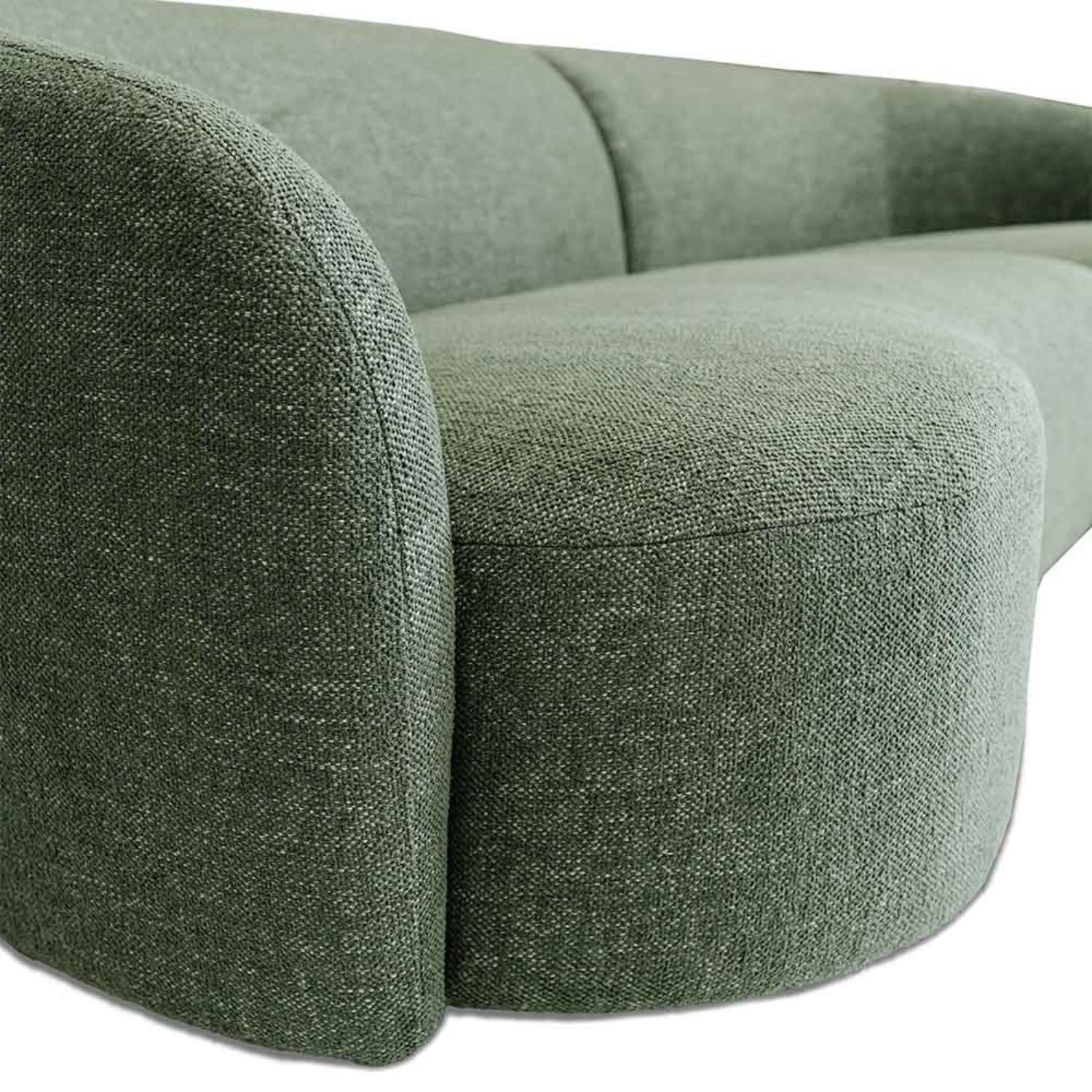 Crescent Fabric Left Side Facing Chaise Lounge