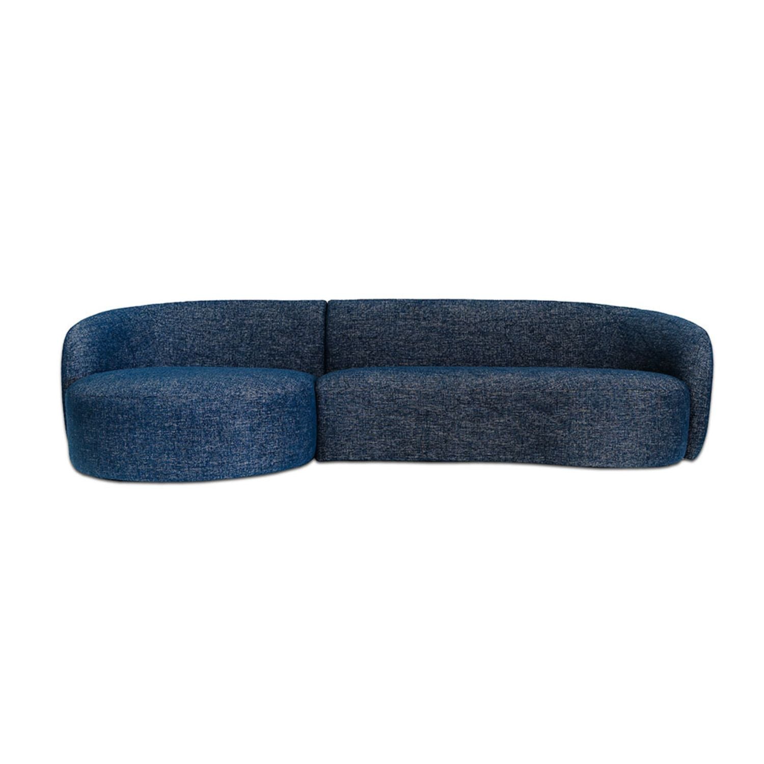 Crescent Fabric Left Side Facing Chaise Lounge