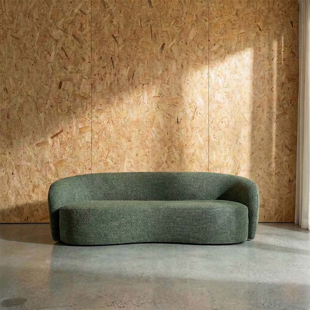 Crescent Fabric 3 Seat