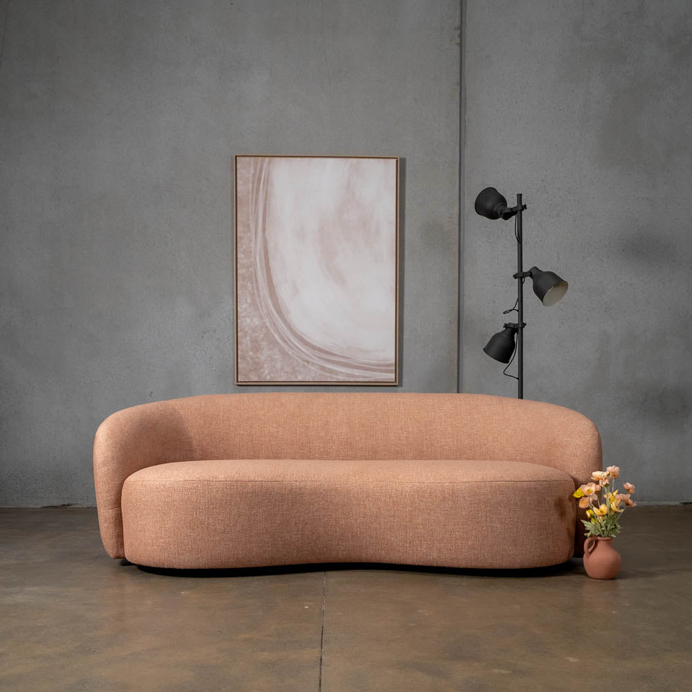 Crescent Fabric 3 Seat