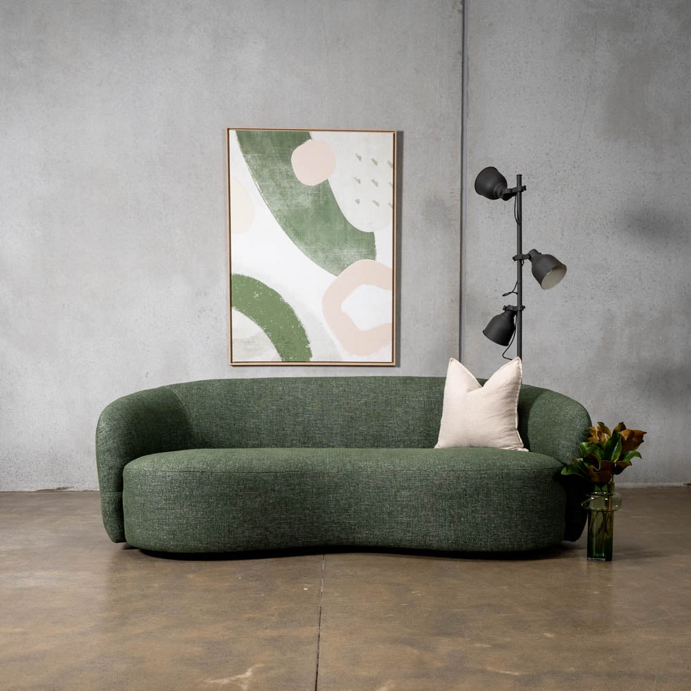 Crescent Fabric 3 Seat