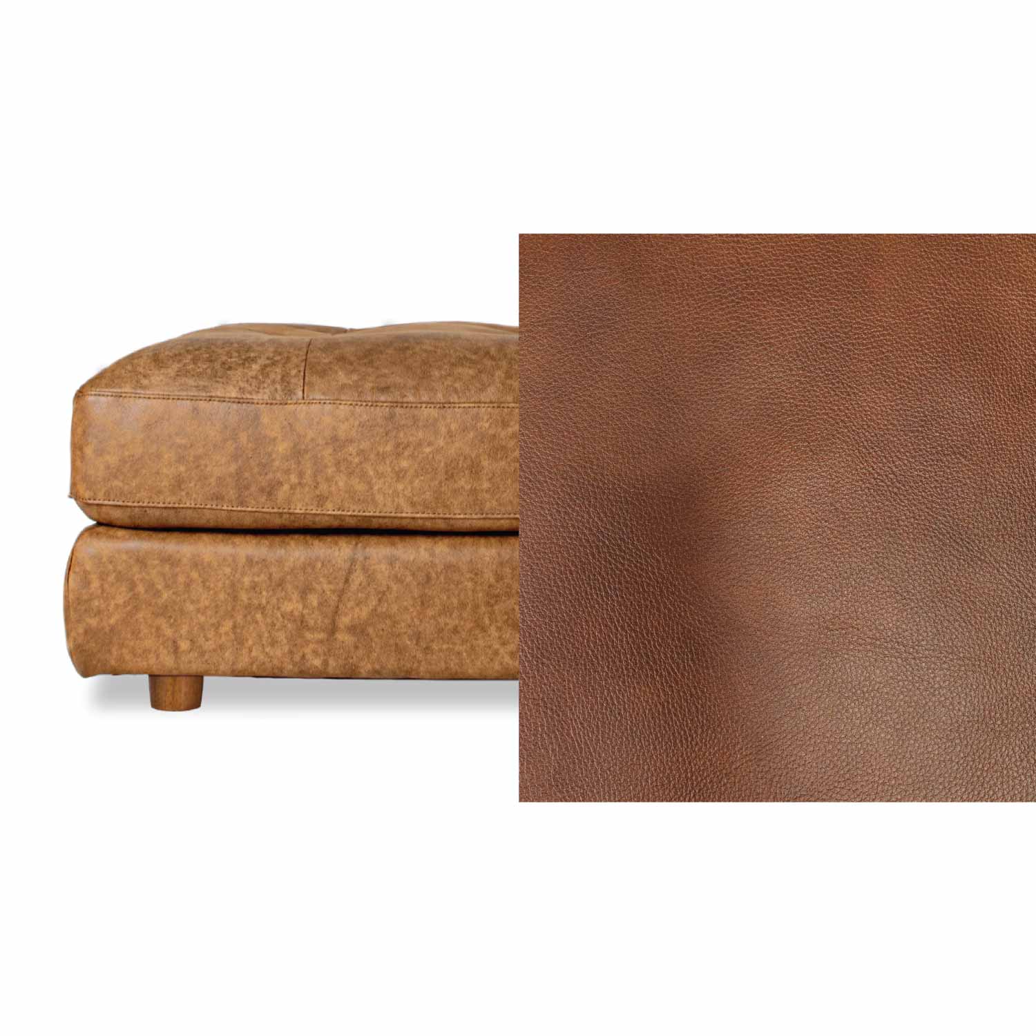 Harmony Leather Ottoman