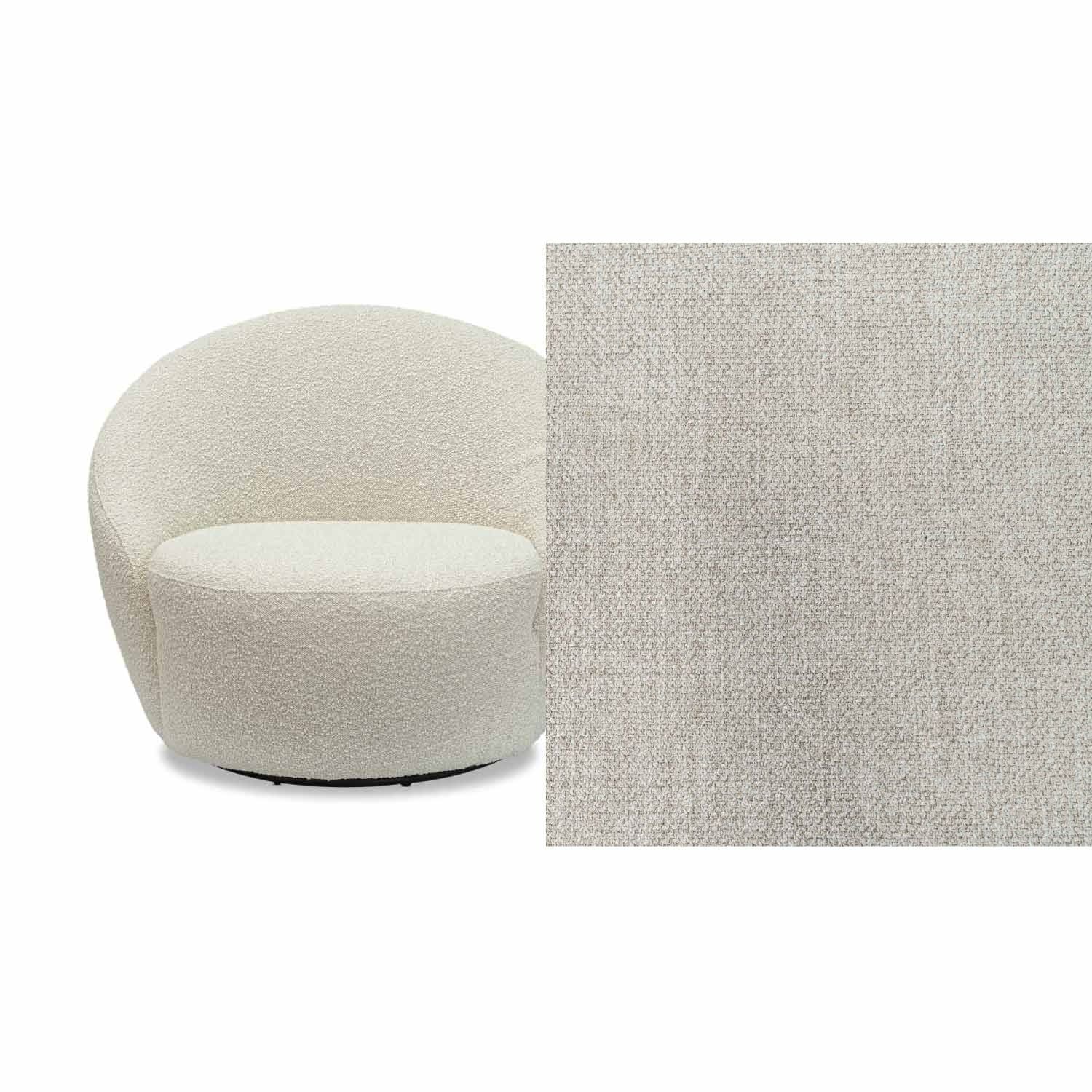 Daisy Fabric Swivel Chair
