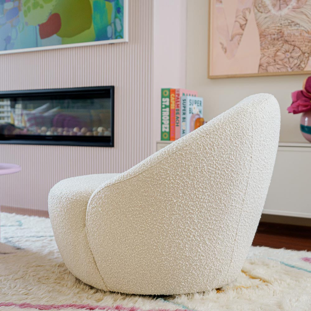 Daisy Fabric Swivel Chair
