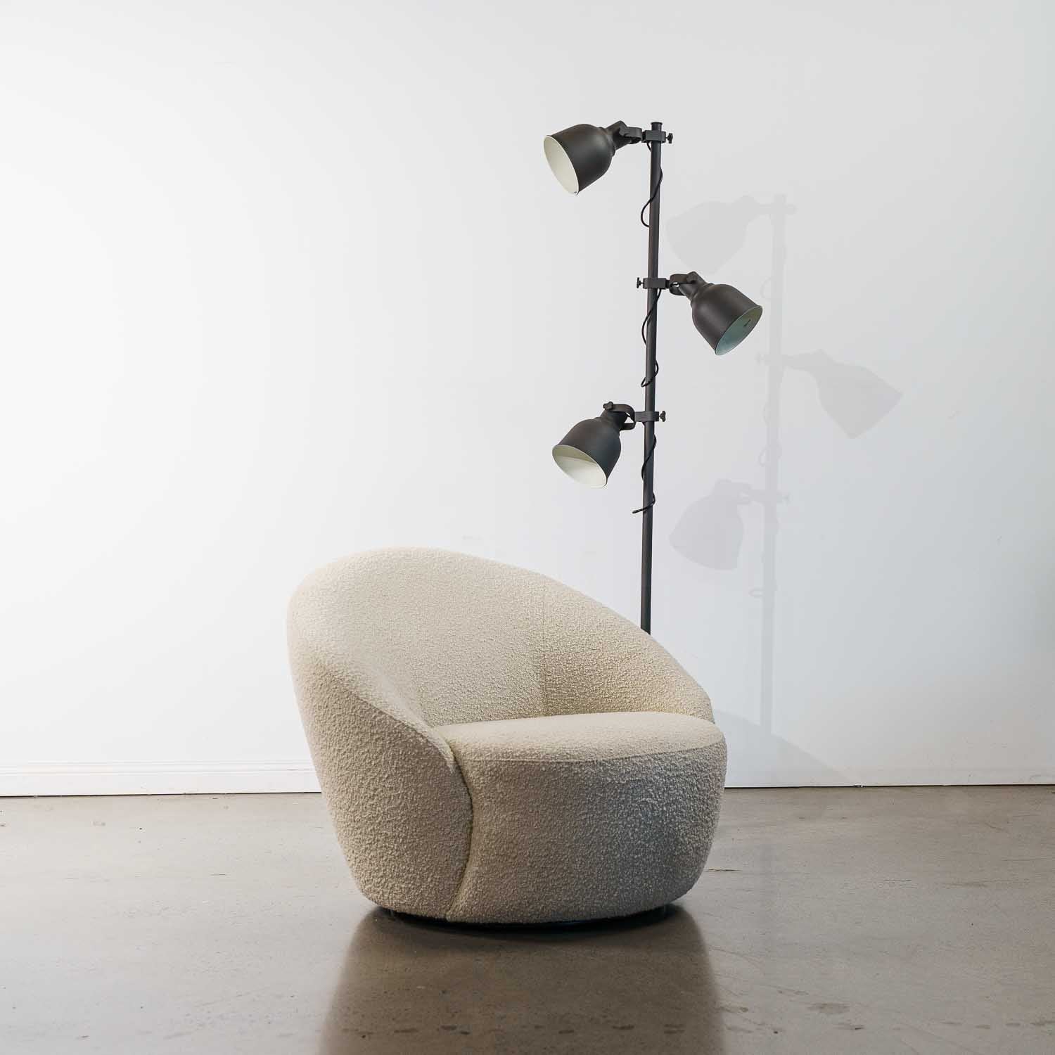 Daisy Fabric Swivel Chair