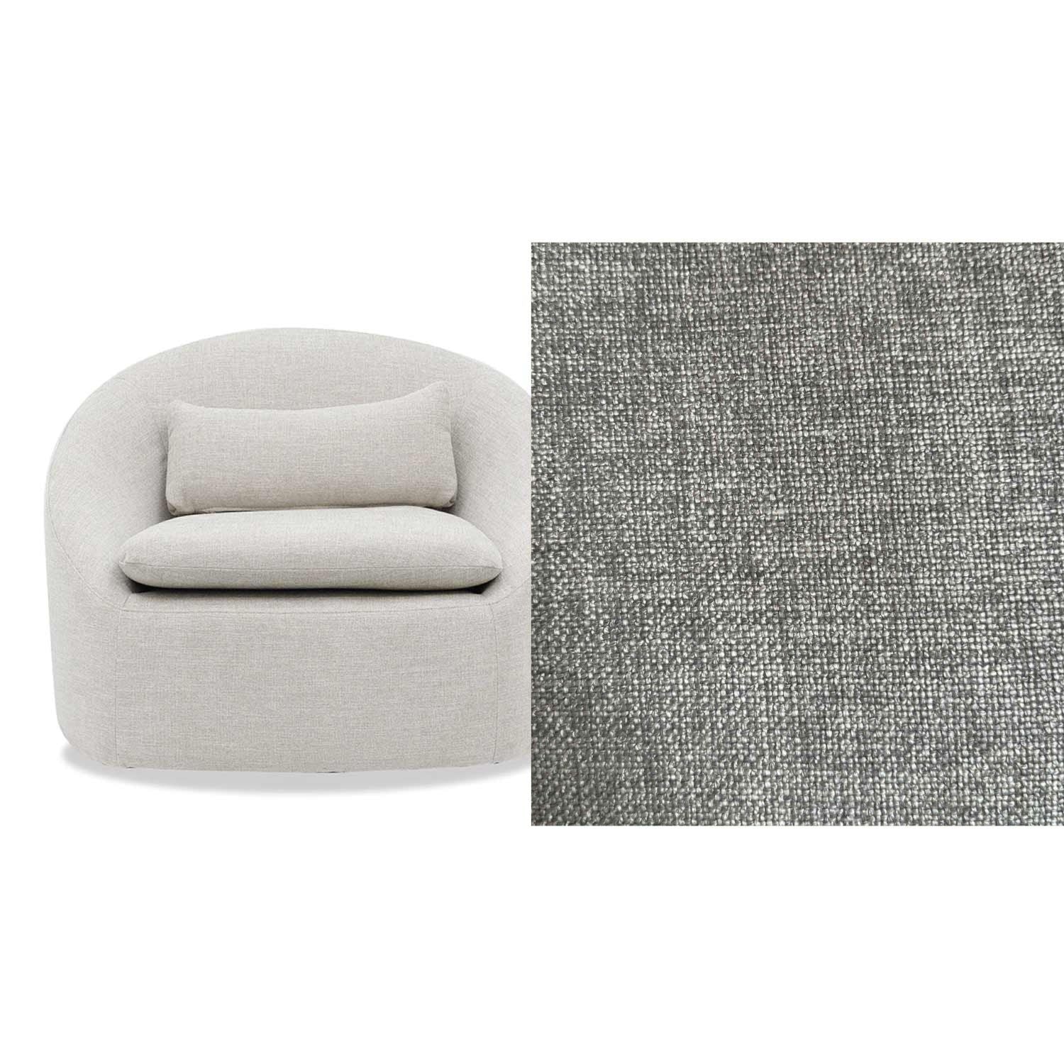 Ella Fabric Swivel Chair