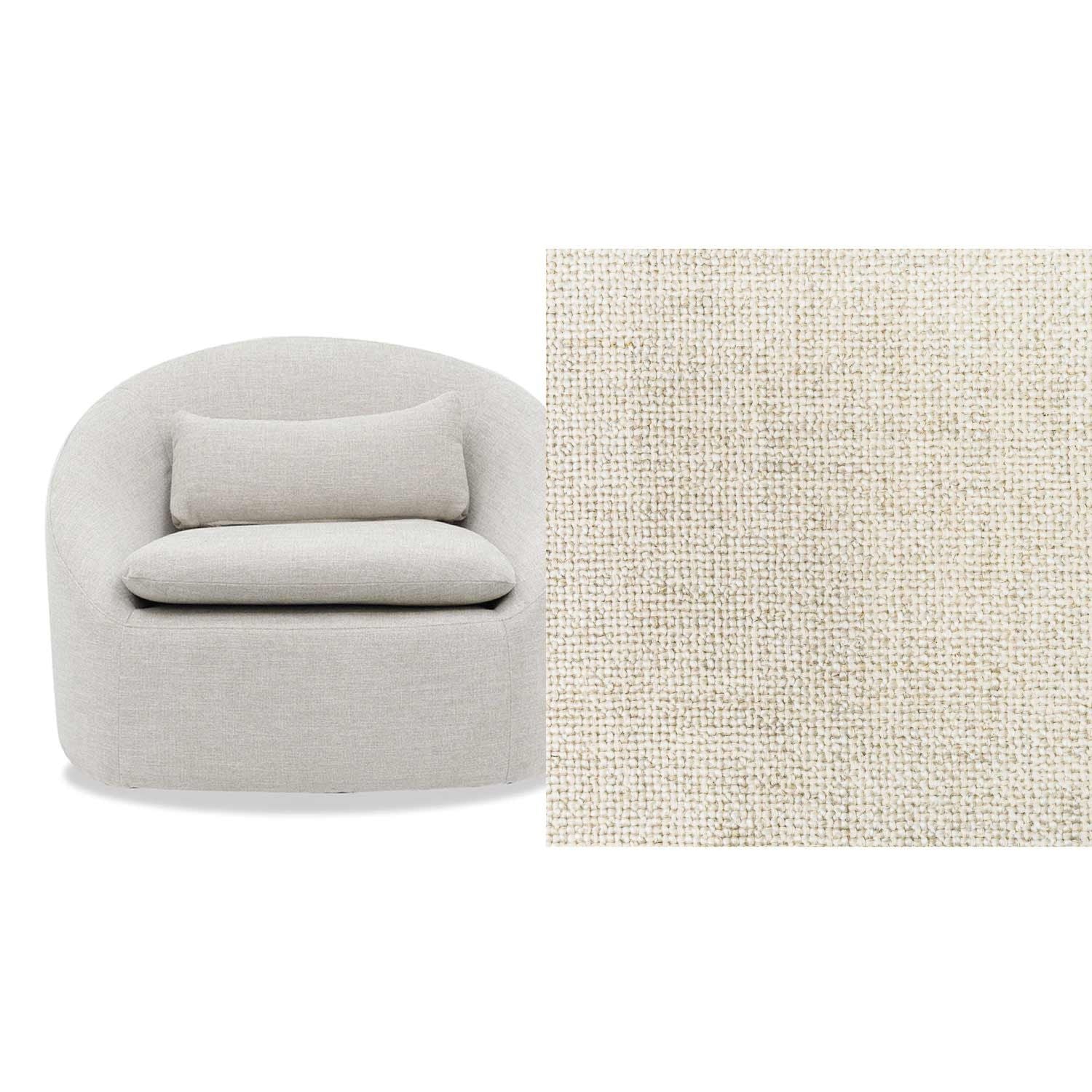 Ella Fabric Swivel Chair