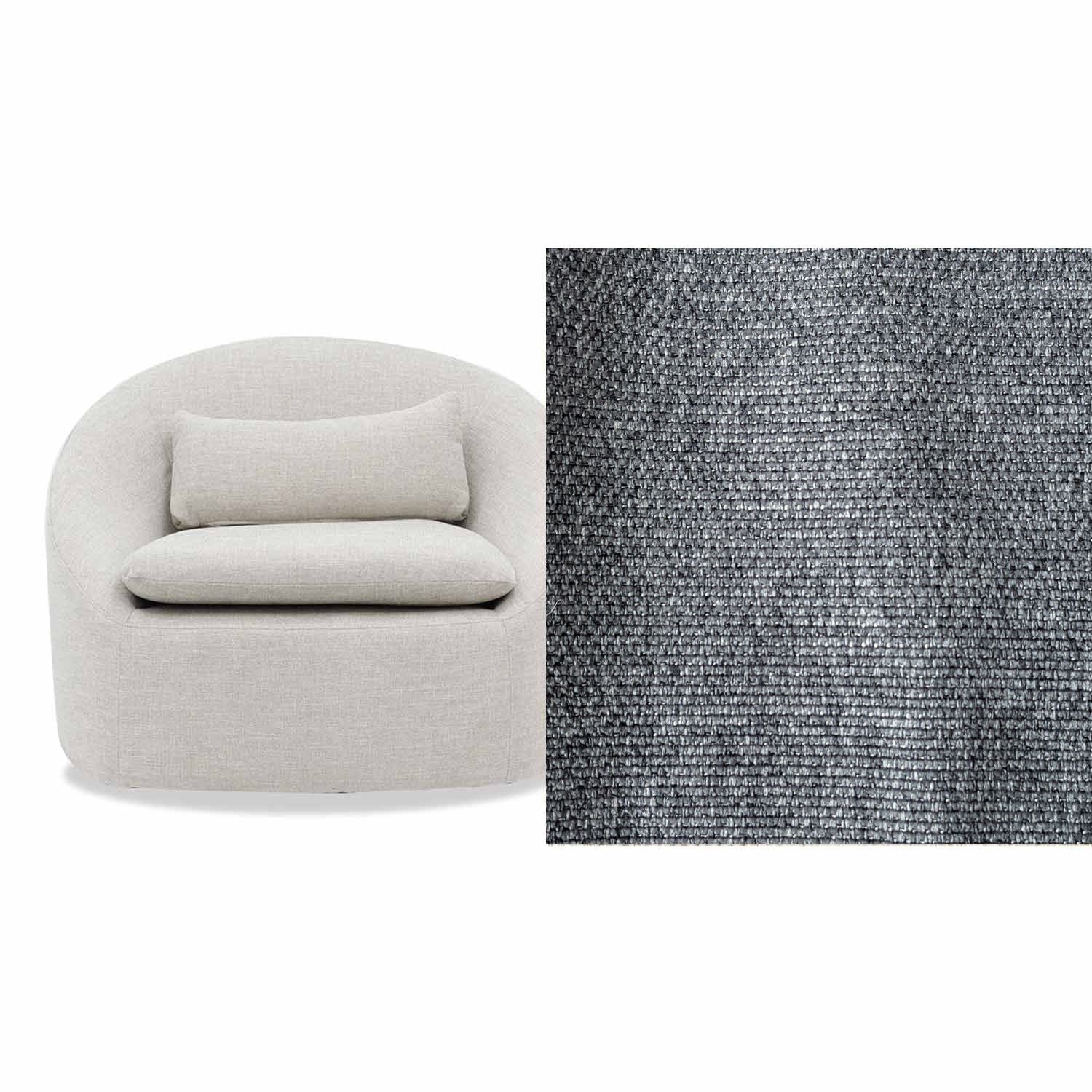 Ella Fabric Swivel Chair