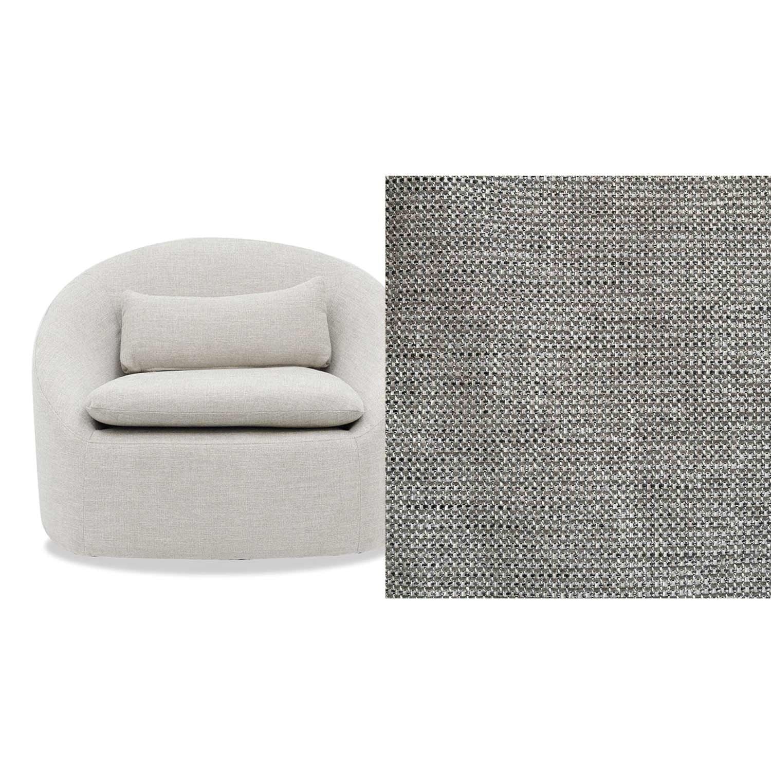 Ella Fabric Swivel Chair