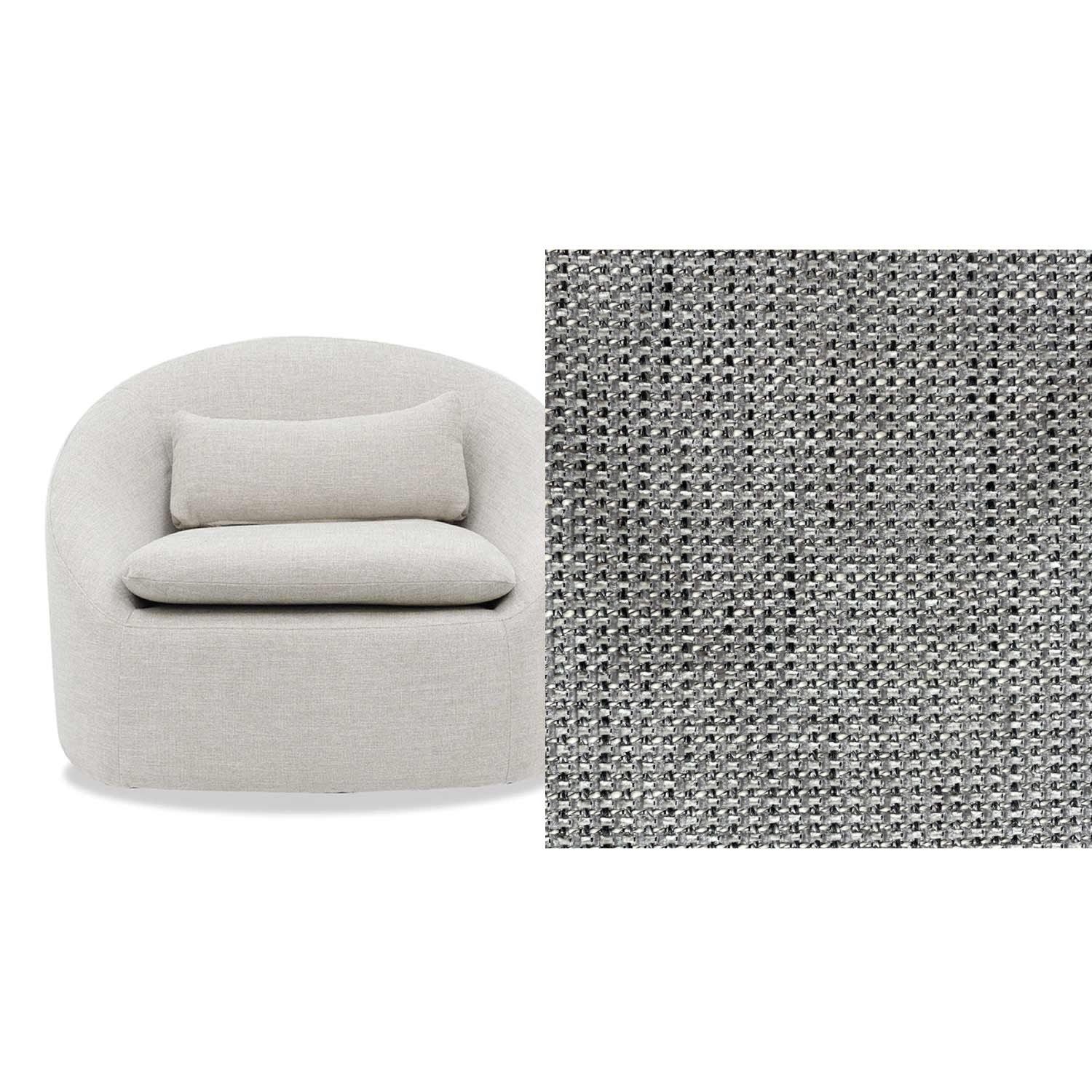Ella Fabric Swivel Chair